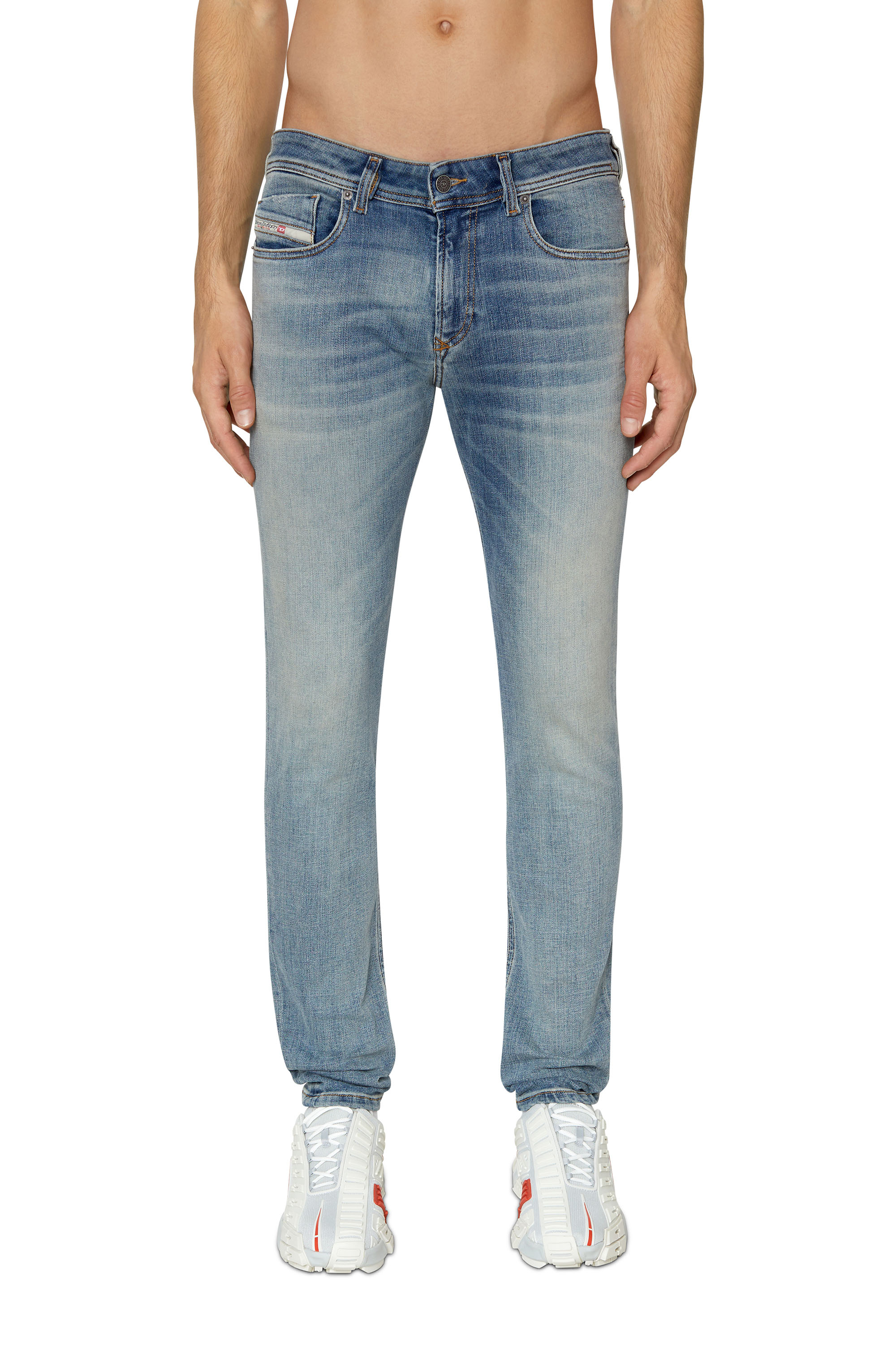 Diesel - 1979 Sleenker 09D95 Skinny Jeans, Light Blue - Image 1