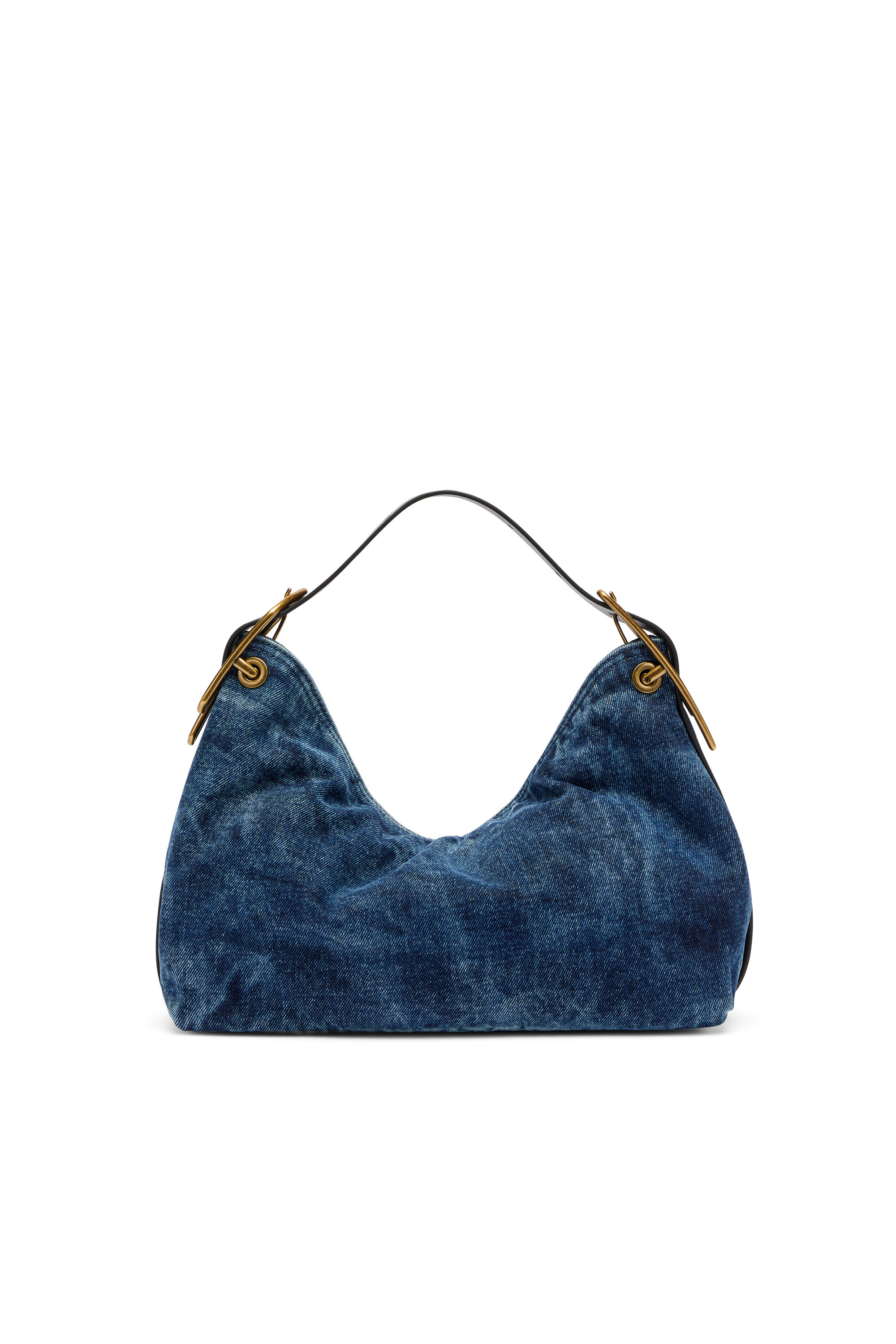 Diesel - D-LINE SHOULDER, Woman's D-Line-Denim shoulder bag in Medium blue - 3