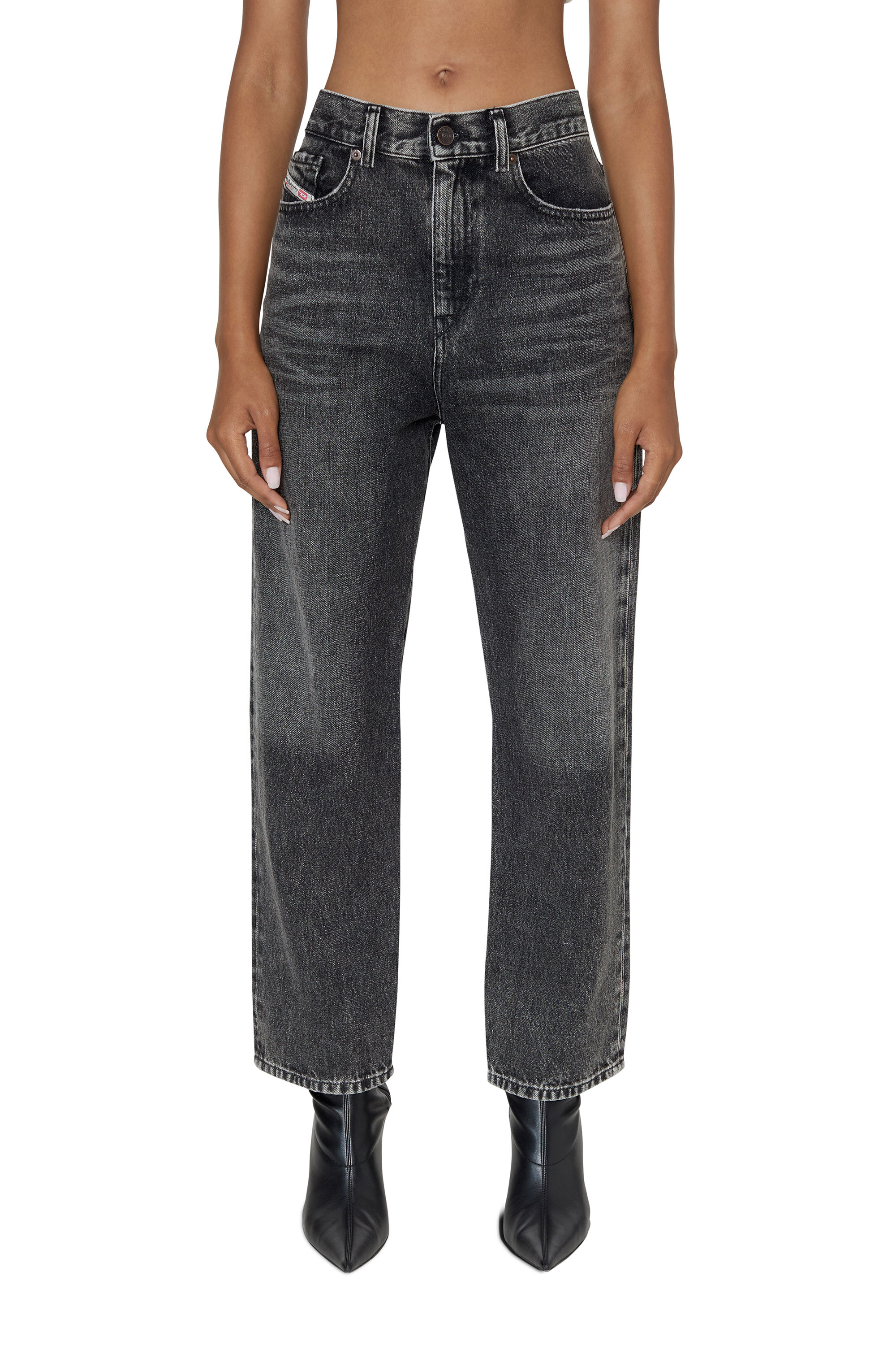 Diesel - 2016 D-Air 007C4 Boyfriend Jeans, Black/Dark grey - Image 1