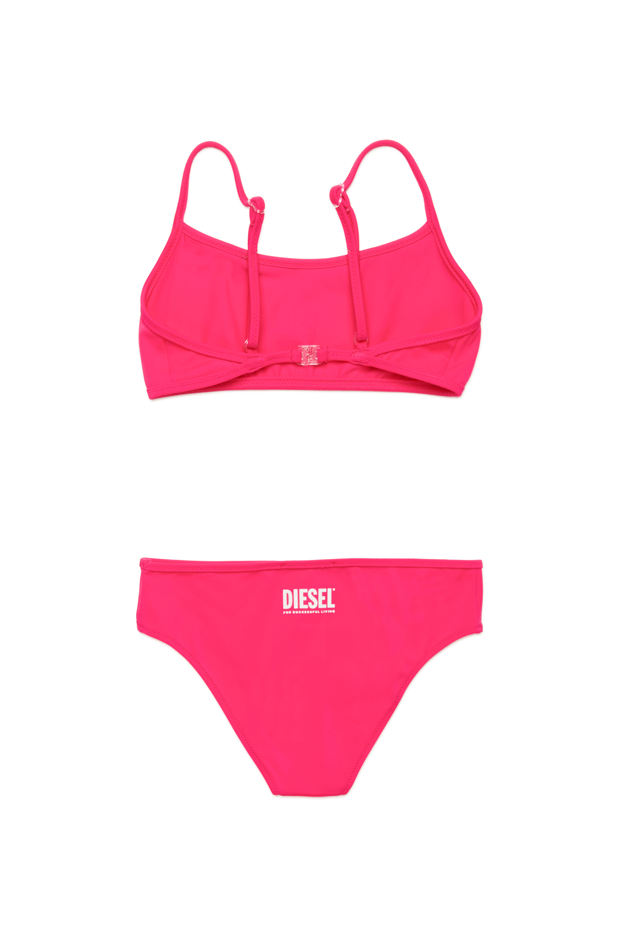 Diesel - MNALAX, Woman's Bikini with logo print in Pink - 2