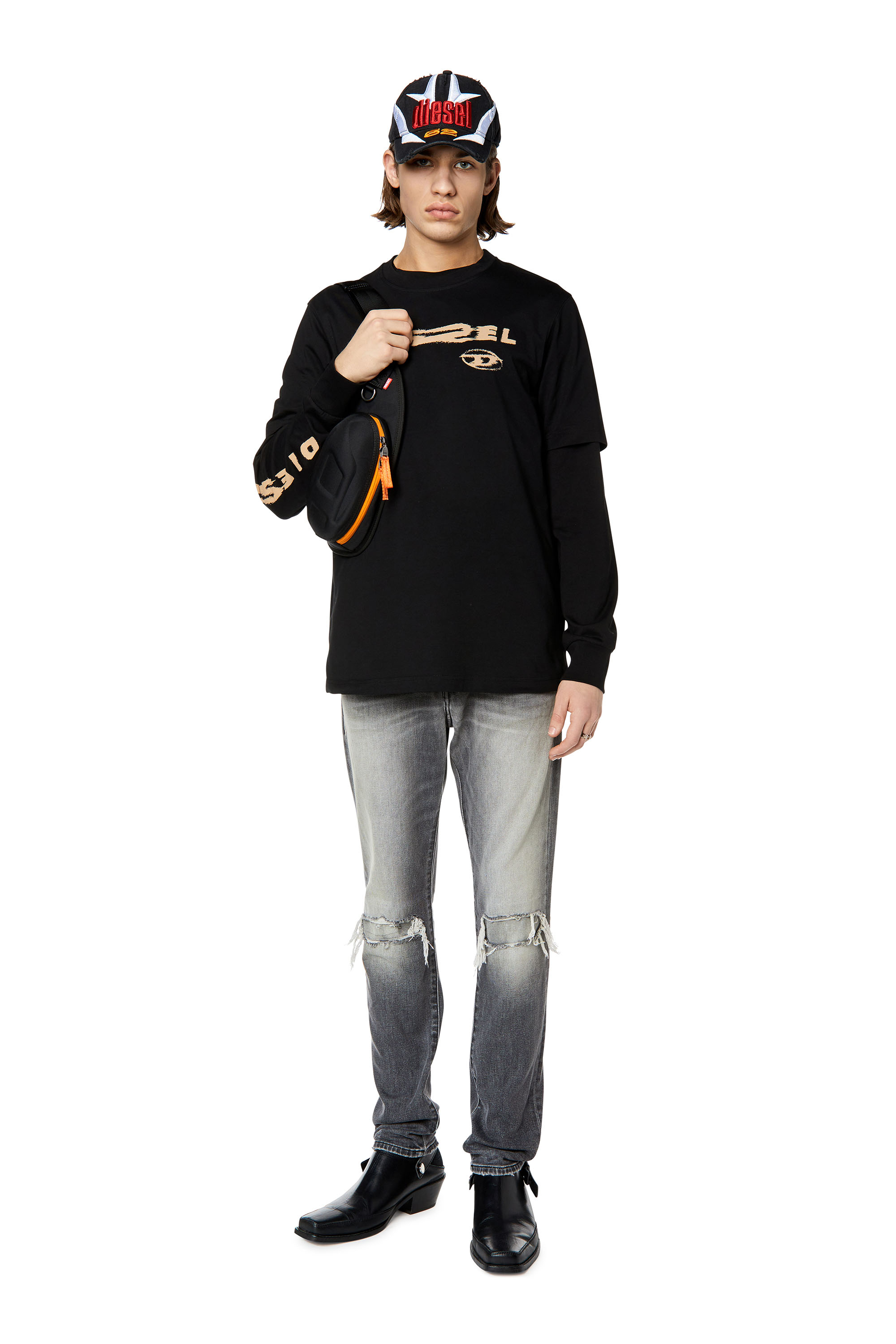 Diesel - 2019 D-Strukt 09G03 Slim Jeans, Light Grey - Image 3