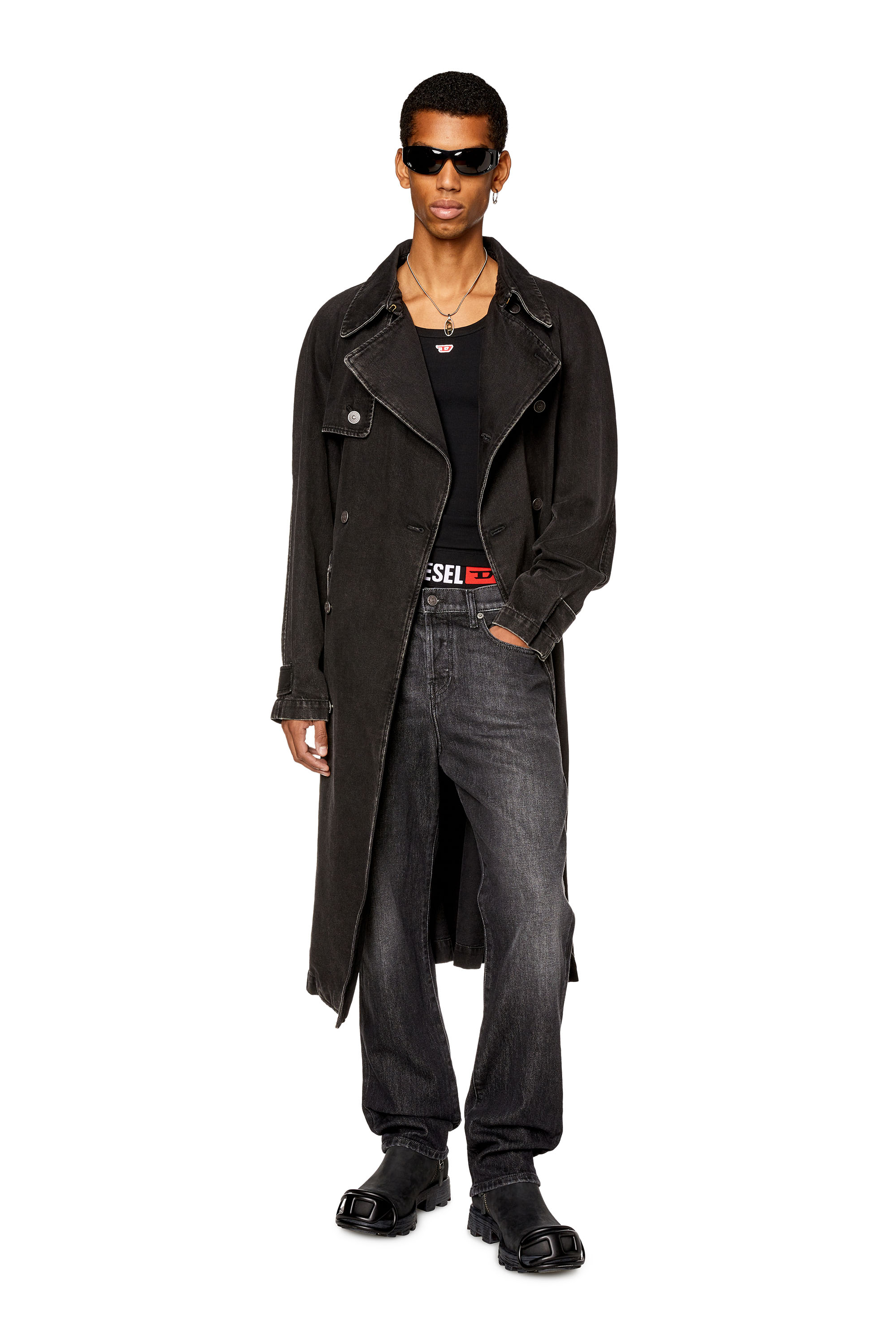 Diesel - Straight Jeans 2020 D-Viker 09F75, Black/Dark grey - Image 4