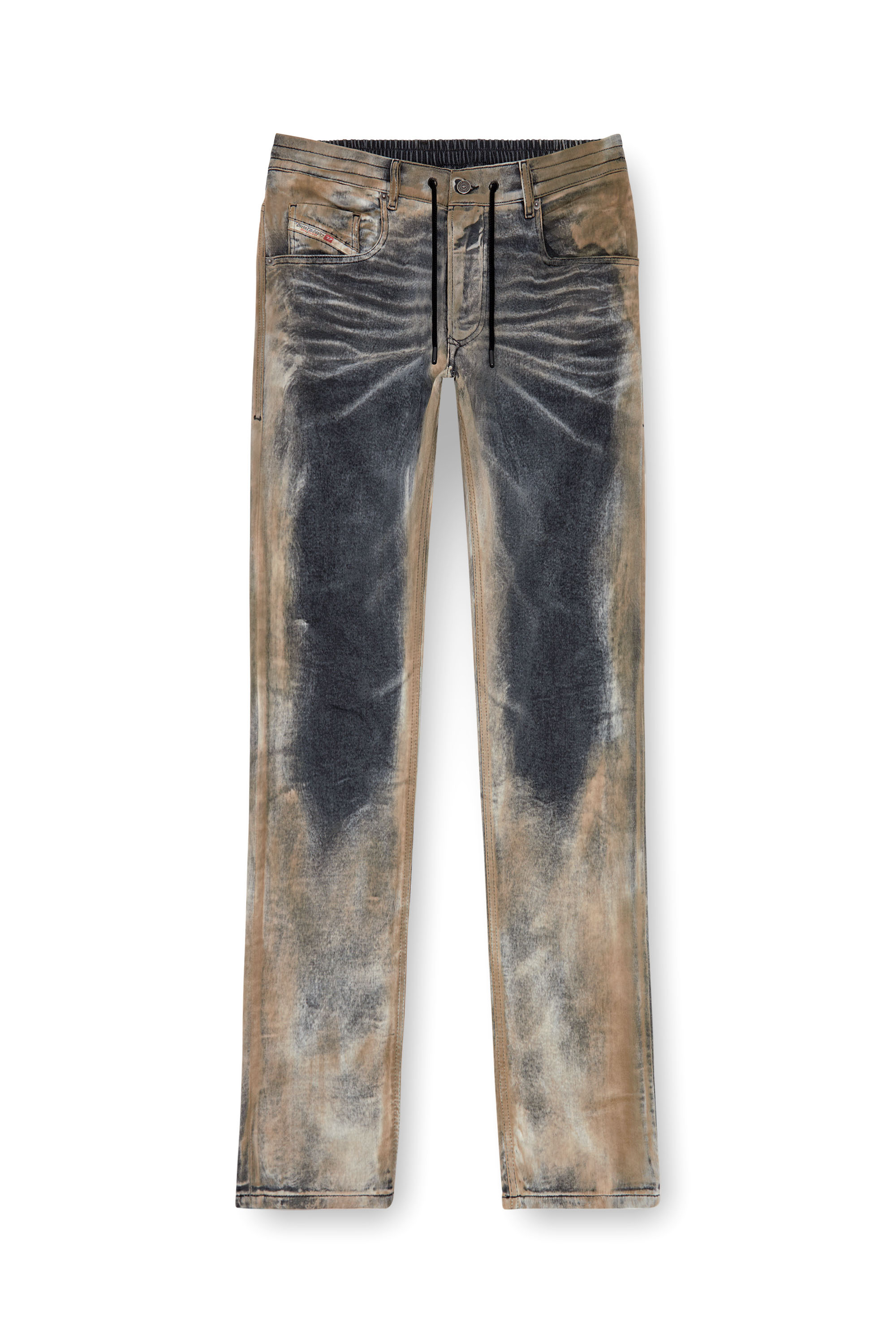 Diesel - Man Tapered 2030 D-Krooley Joggjeans® 068NP, Black/Dark grey - Image 3