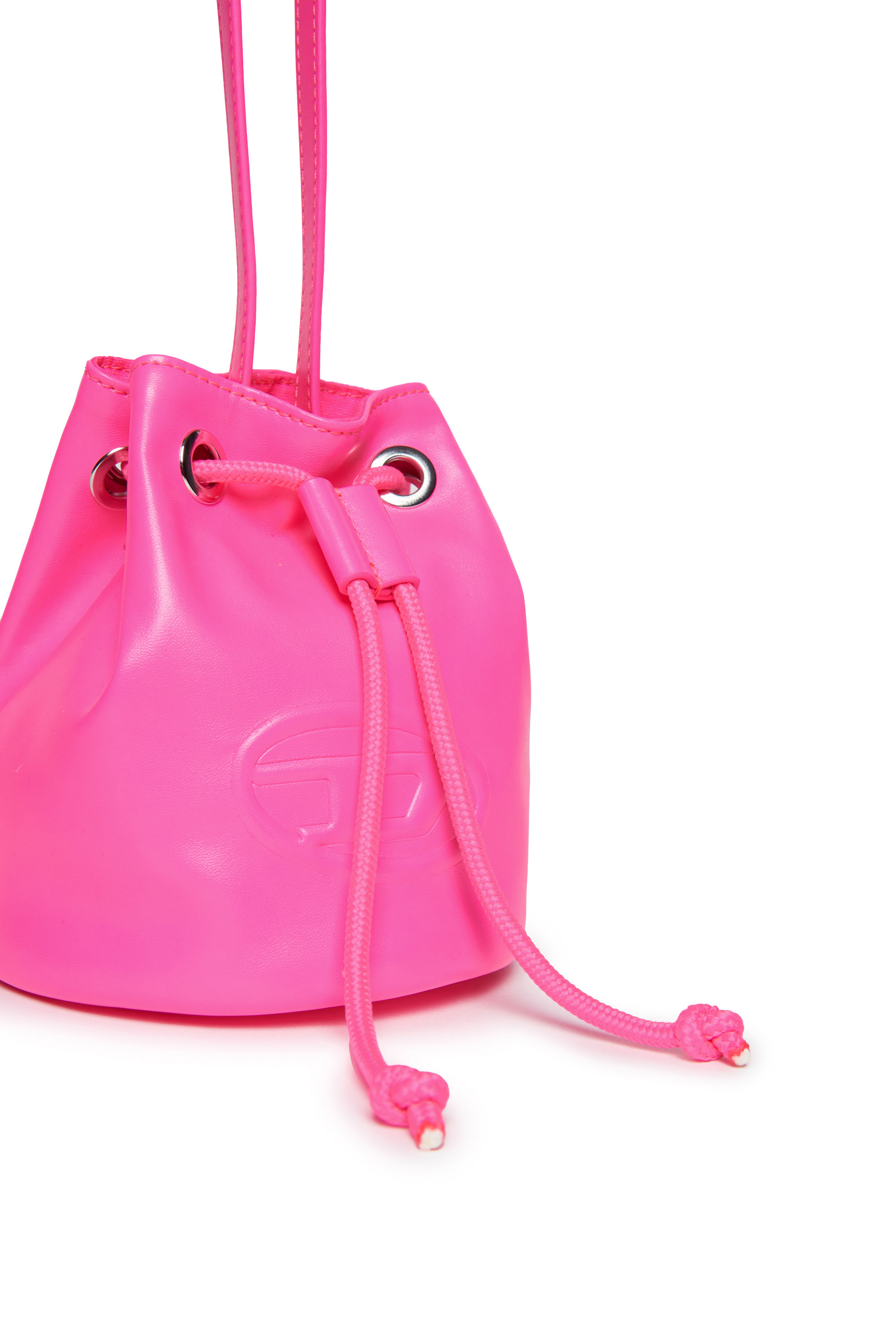 Diesel - WELLTY, Woman Bucket bag in coated fabric in Pink - Image 3
