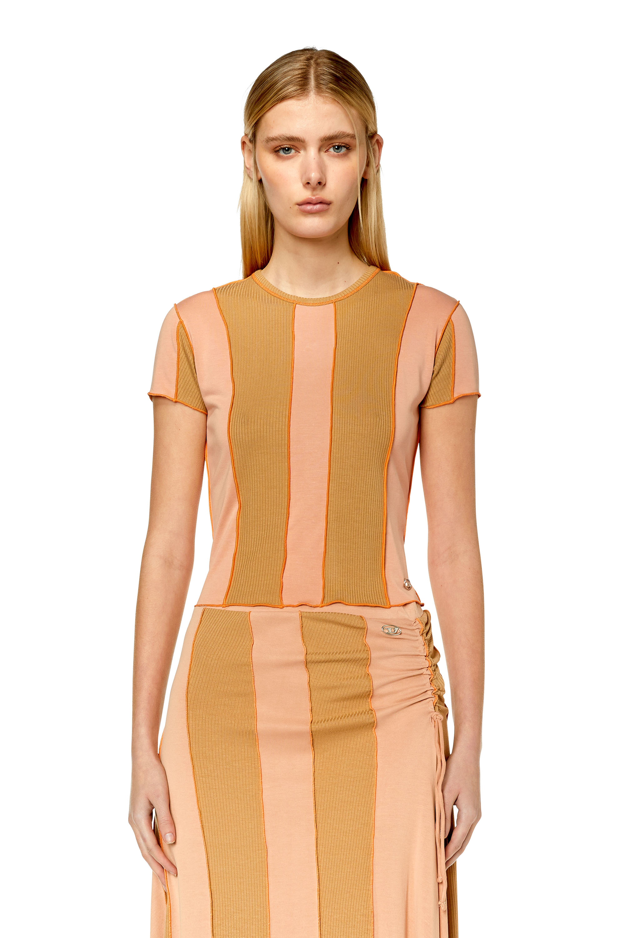 Diesel - T-LINUTY, Brown/Pink - Image 1