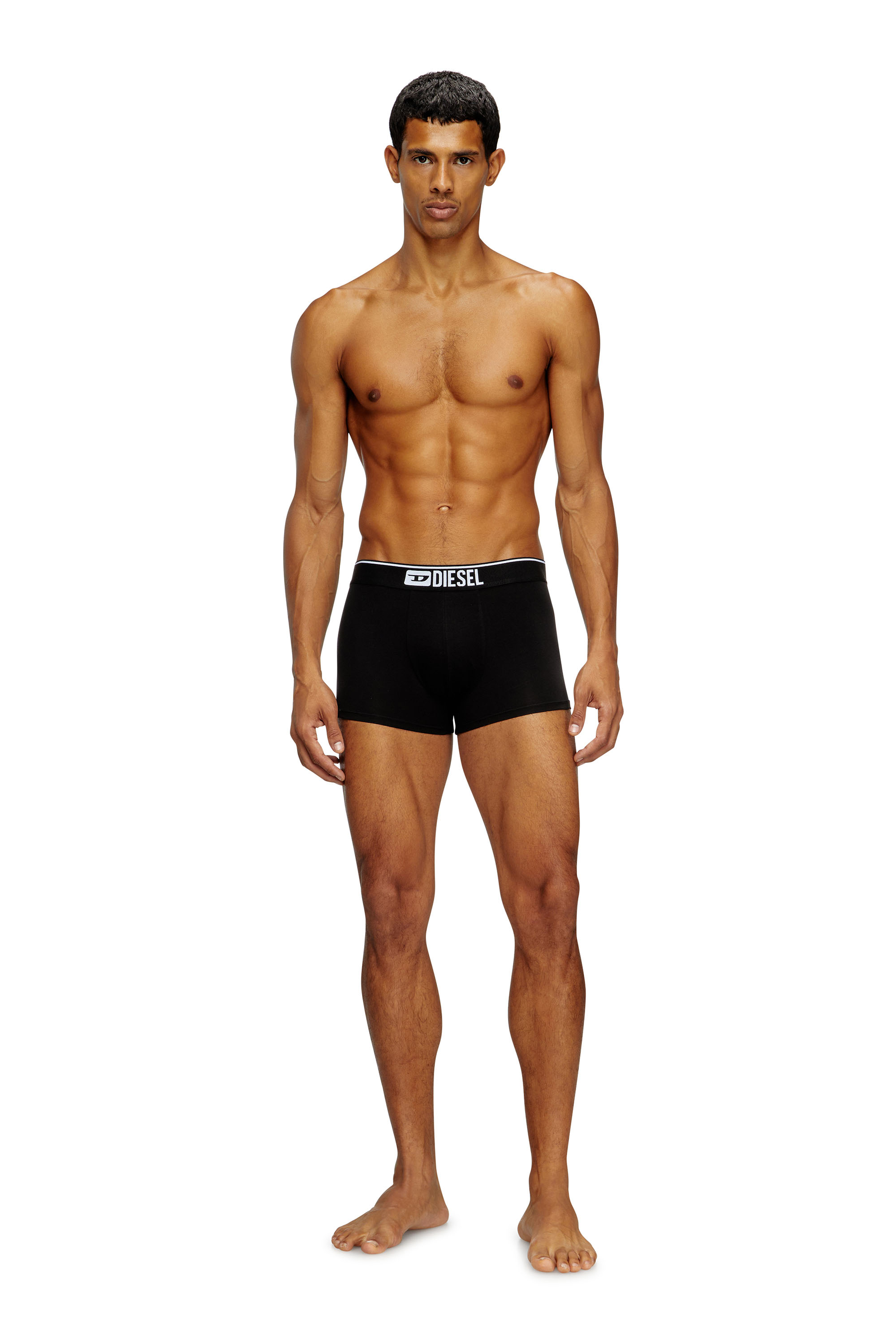 UMBX-DAMIENTHREEPACK, Black Diesel - UMBX-DAMIENTHREEPACK, Man's Three-pack of plain boxer in Black - 1