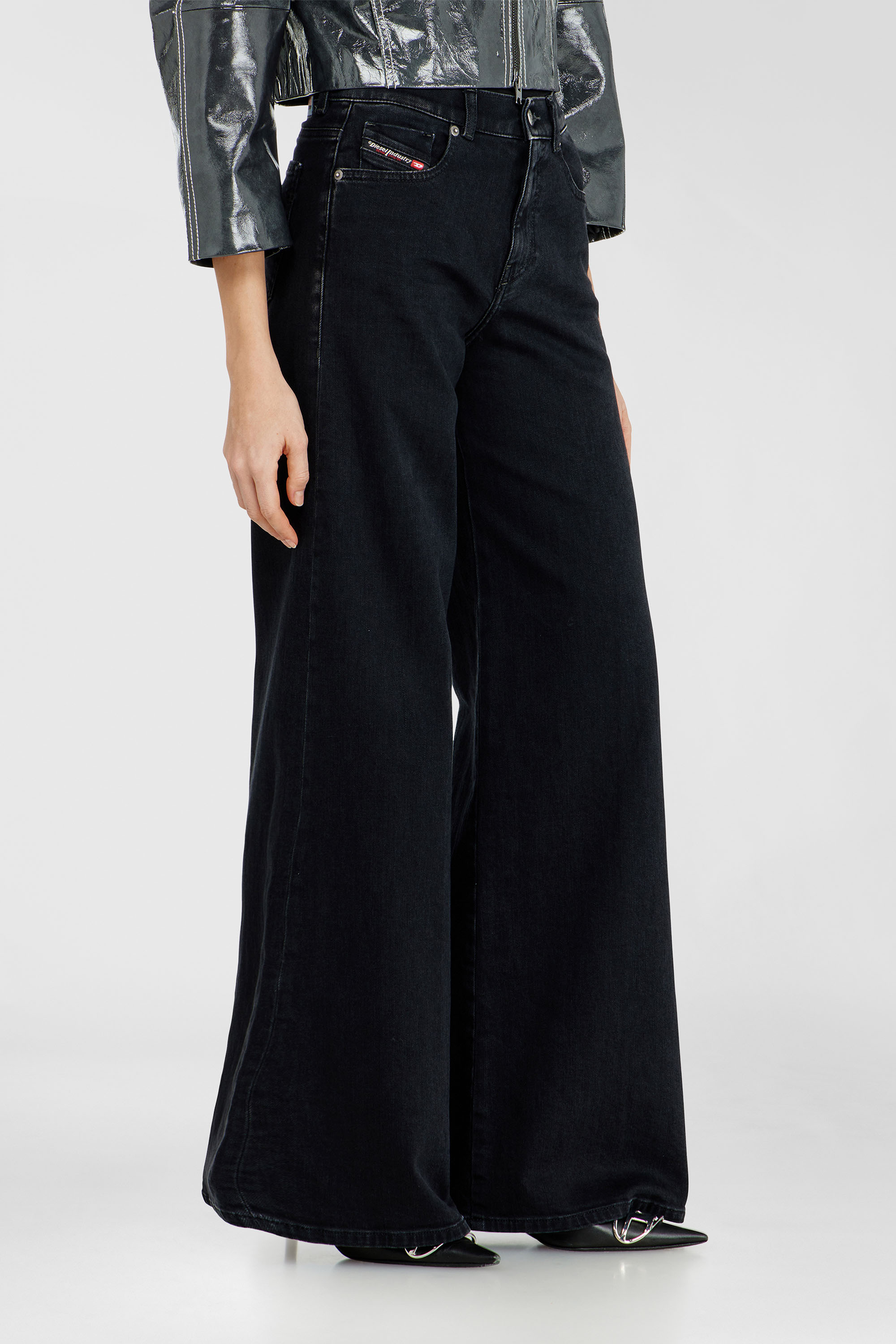 Diesel - Woman's Flare Jeans 1978 D-Akemi 09N89, Black/Dark grey - 7