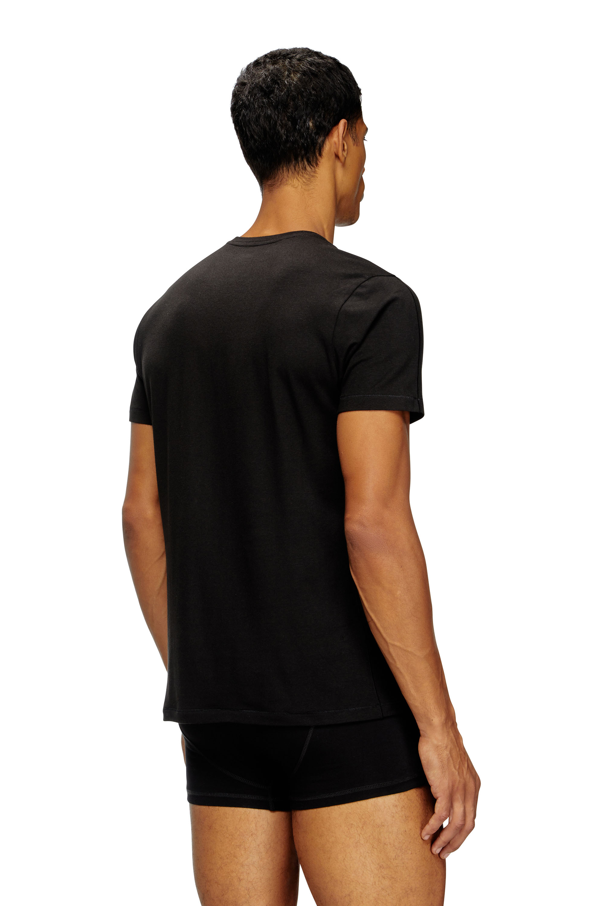 Diesel - RANDAL-D-MONO-2PACK, Man's 2-pack T-shirts in fluid jersey in Black - 4