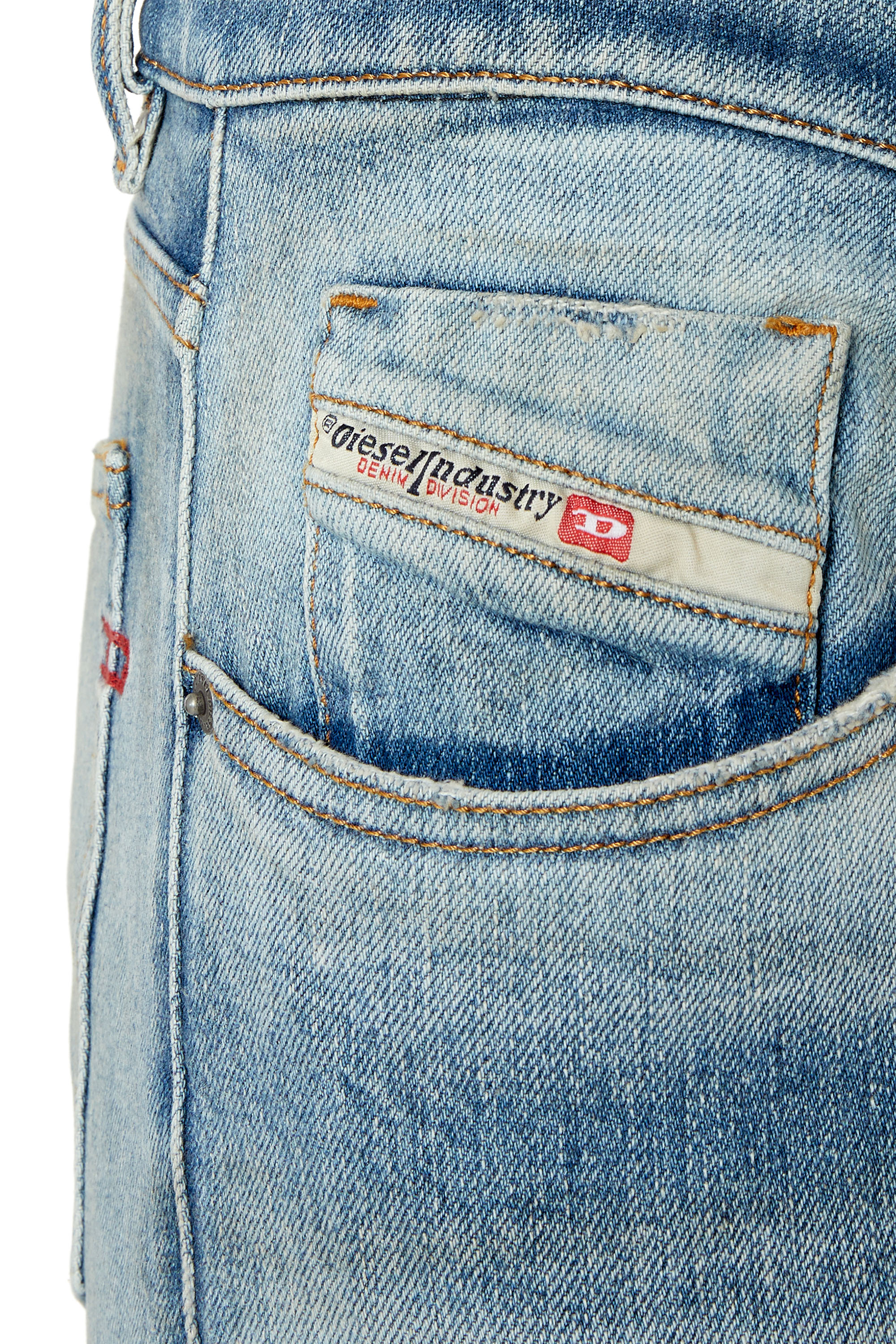 Diesel - 2019 D-Strukt 007P3 Slim Jeans, Light Blue - Image 3