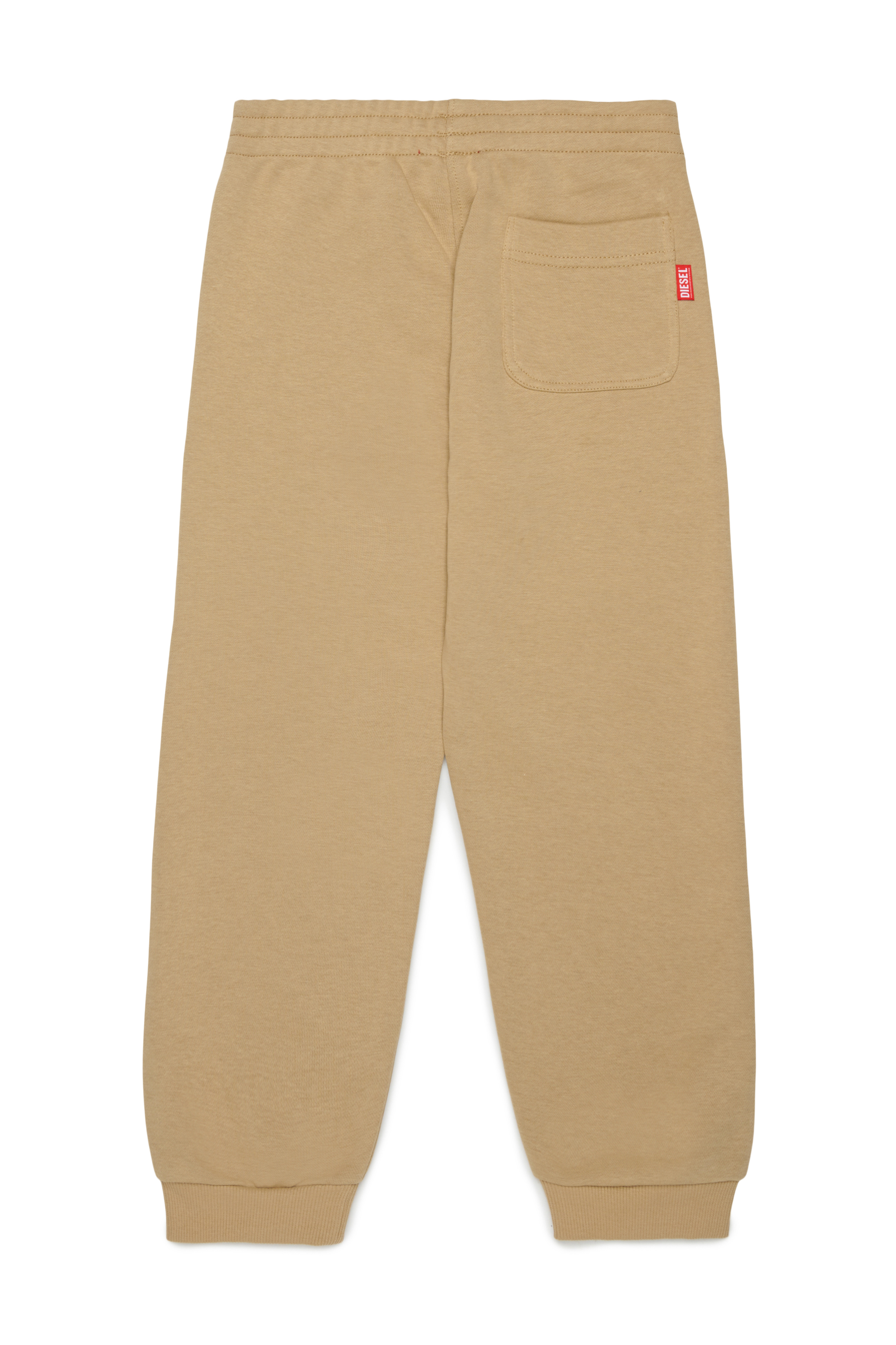Diesel - PRES, Man's Sweatpants with cut-off logo print in Brown - 2