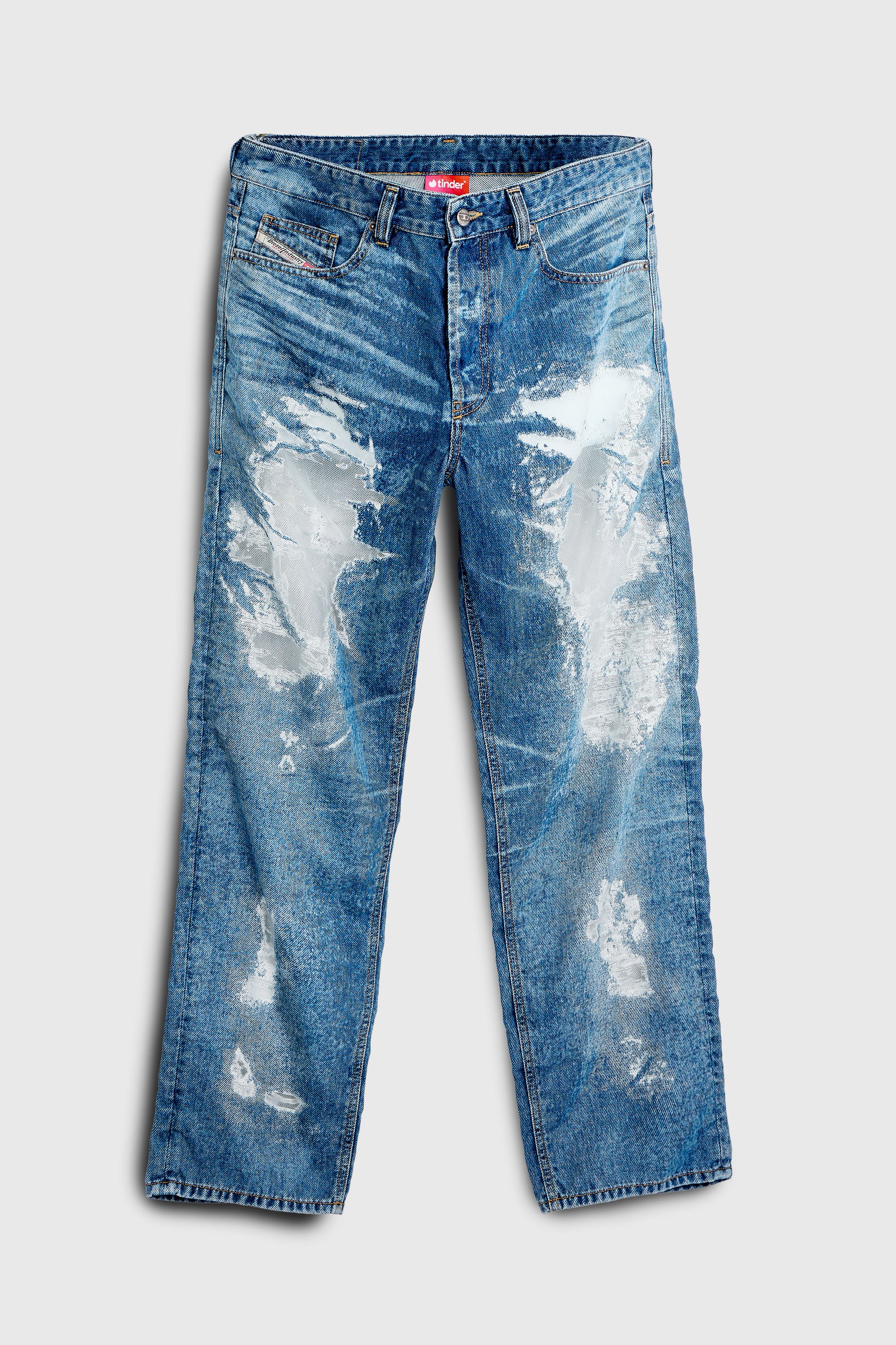 Diesel - Man's Regular Jeans 2024 D-Macs 068ZH, Medium blue - 2