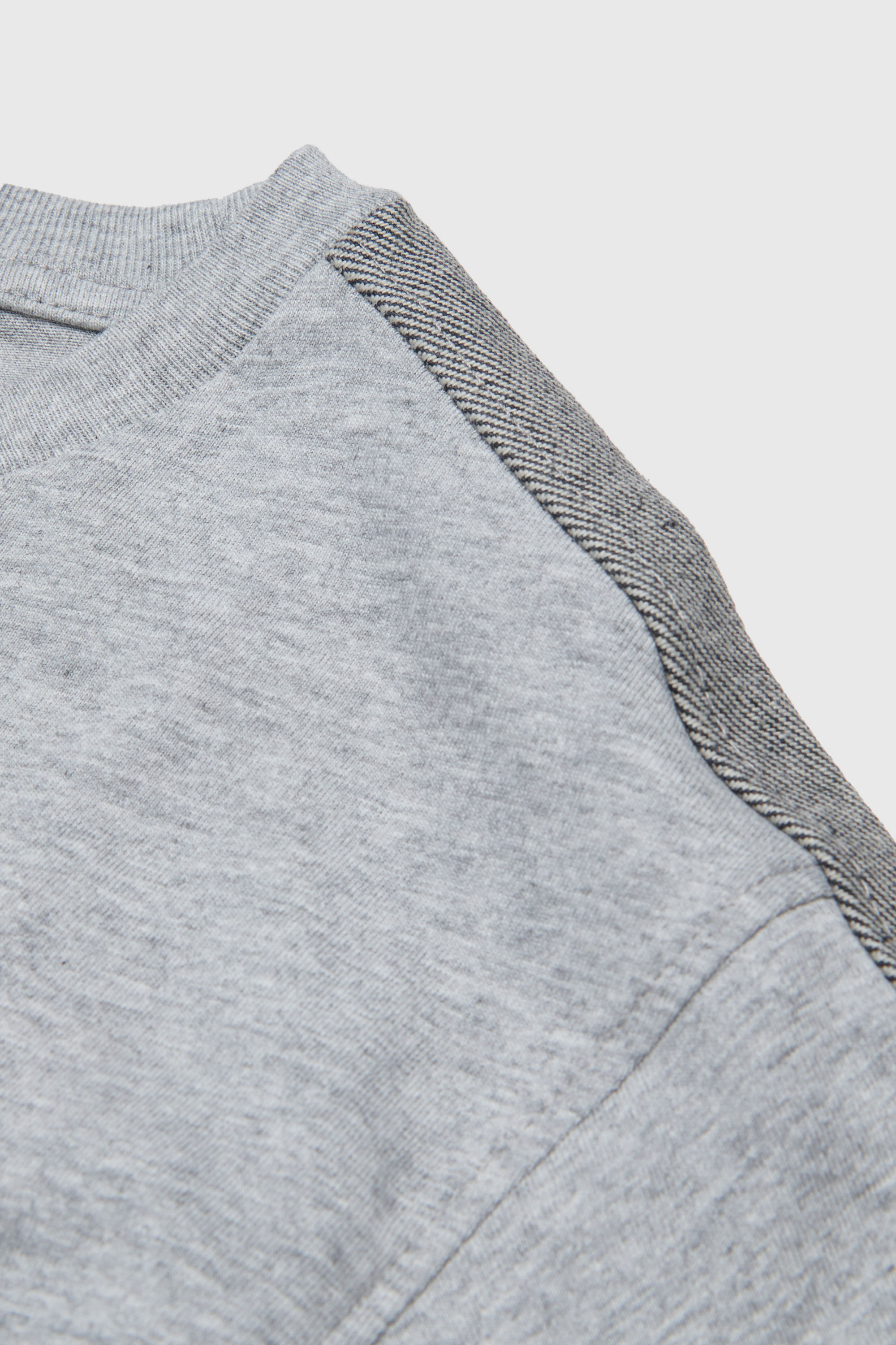 Diesel - TEAN OVER, Man's Long-sleeve T-shirt with logo and contrast bands in Grey - 4