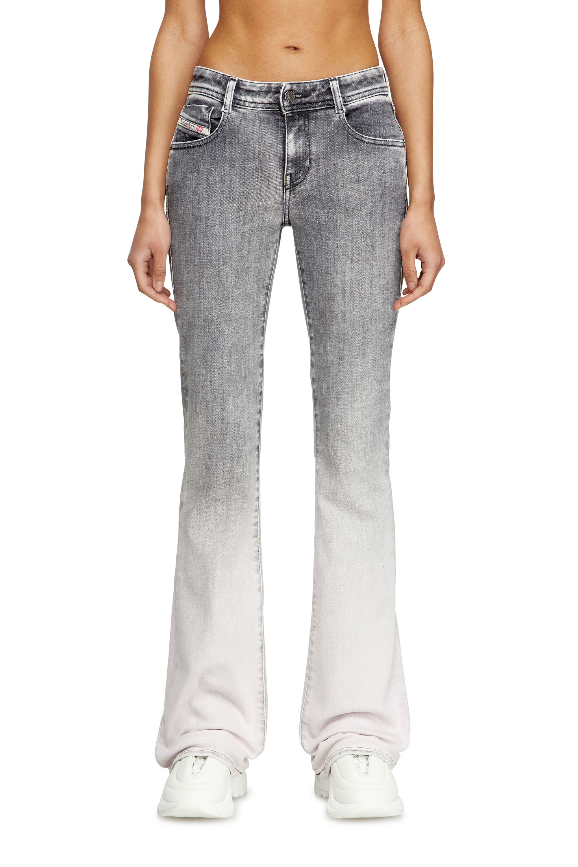 Diesel - Woman's Bootcut Jeans 1969 D-Ebbey 09K53, Light Grey - 2