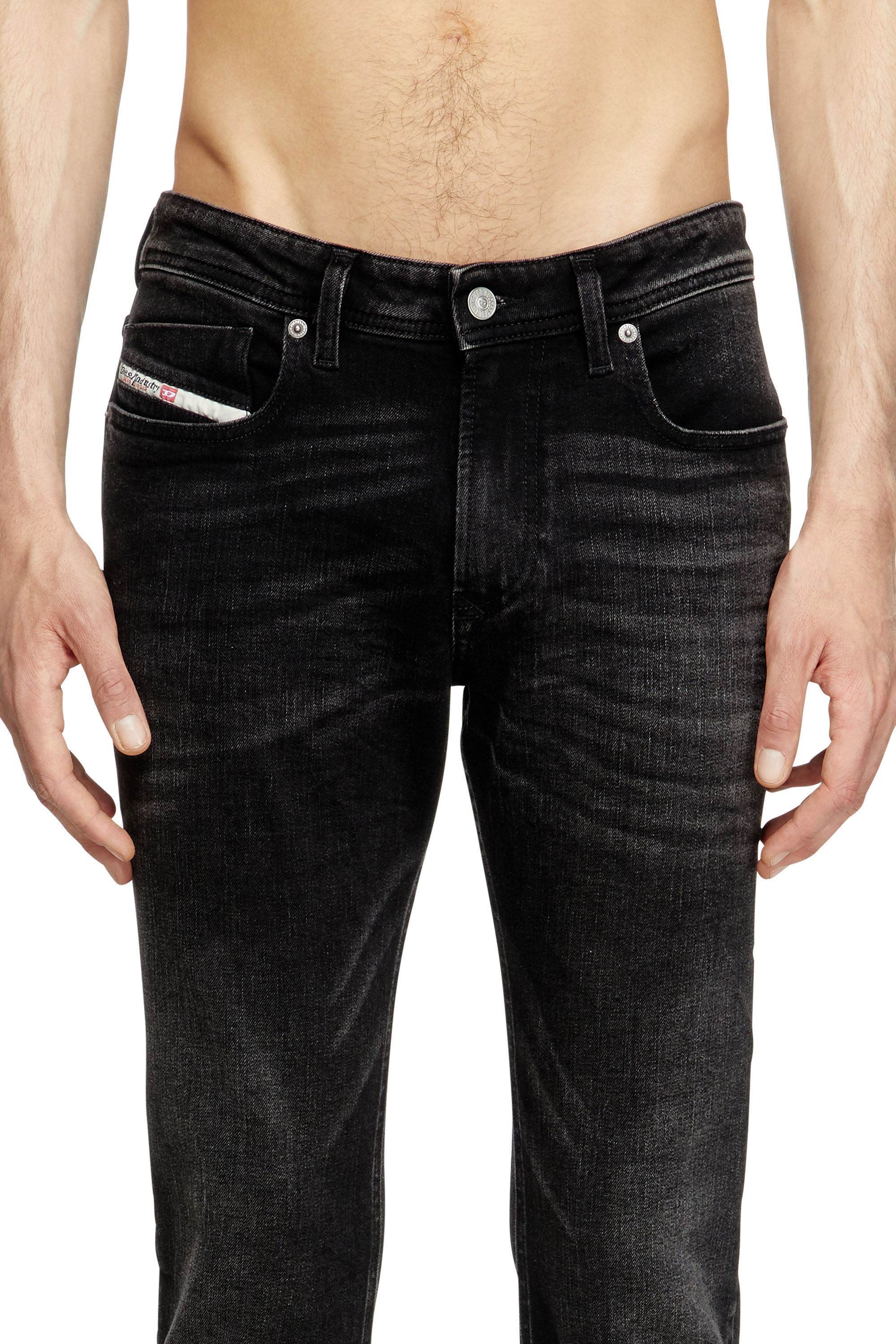 Diesel - Man's Skinny Jeans 1979 Sleenker 0GRDA, Black/Dark grey - 5