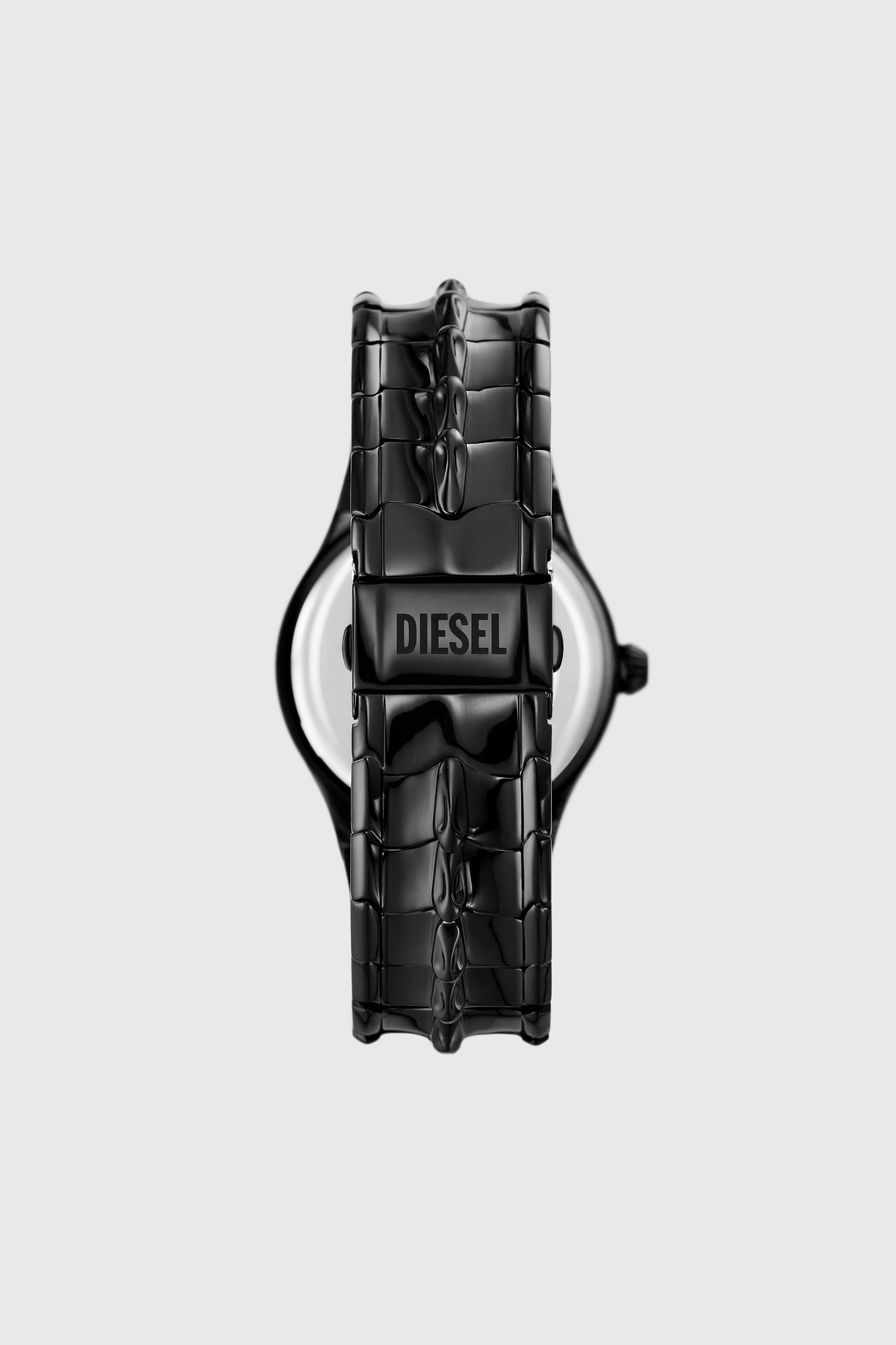 Diesel - DZ2187, Man's Vert Three-Hand Date Black Stainless Steel Watch in Black - 2