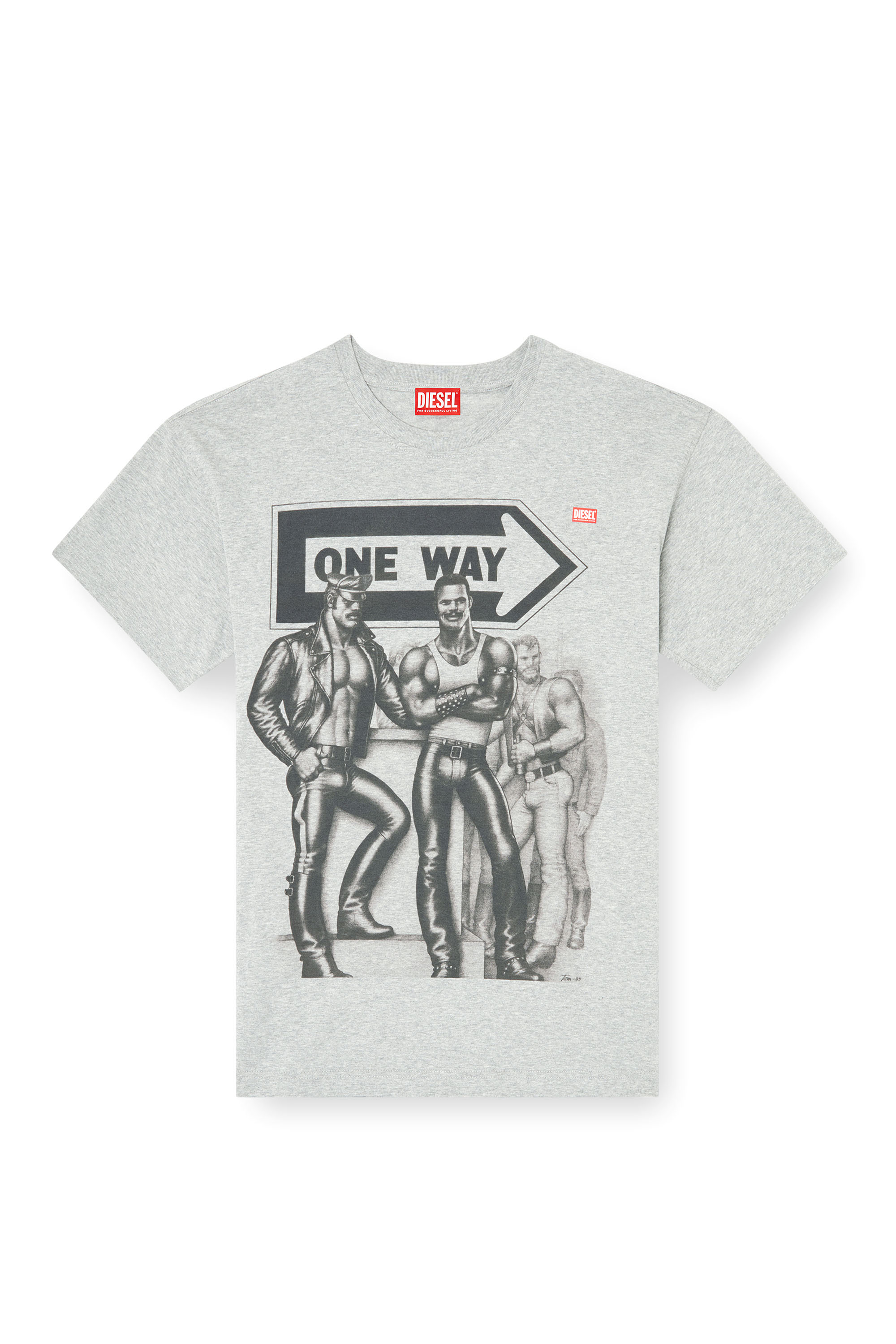 PR-T-NORM-TOM25, Grey Diesel - PR-T-NORM-TOM25, Unisex's T-shirt with graphic print in Grey - 2