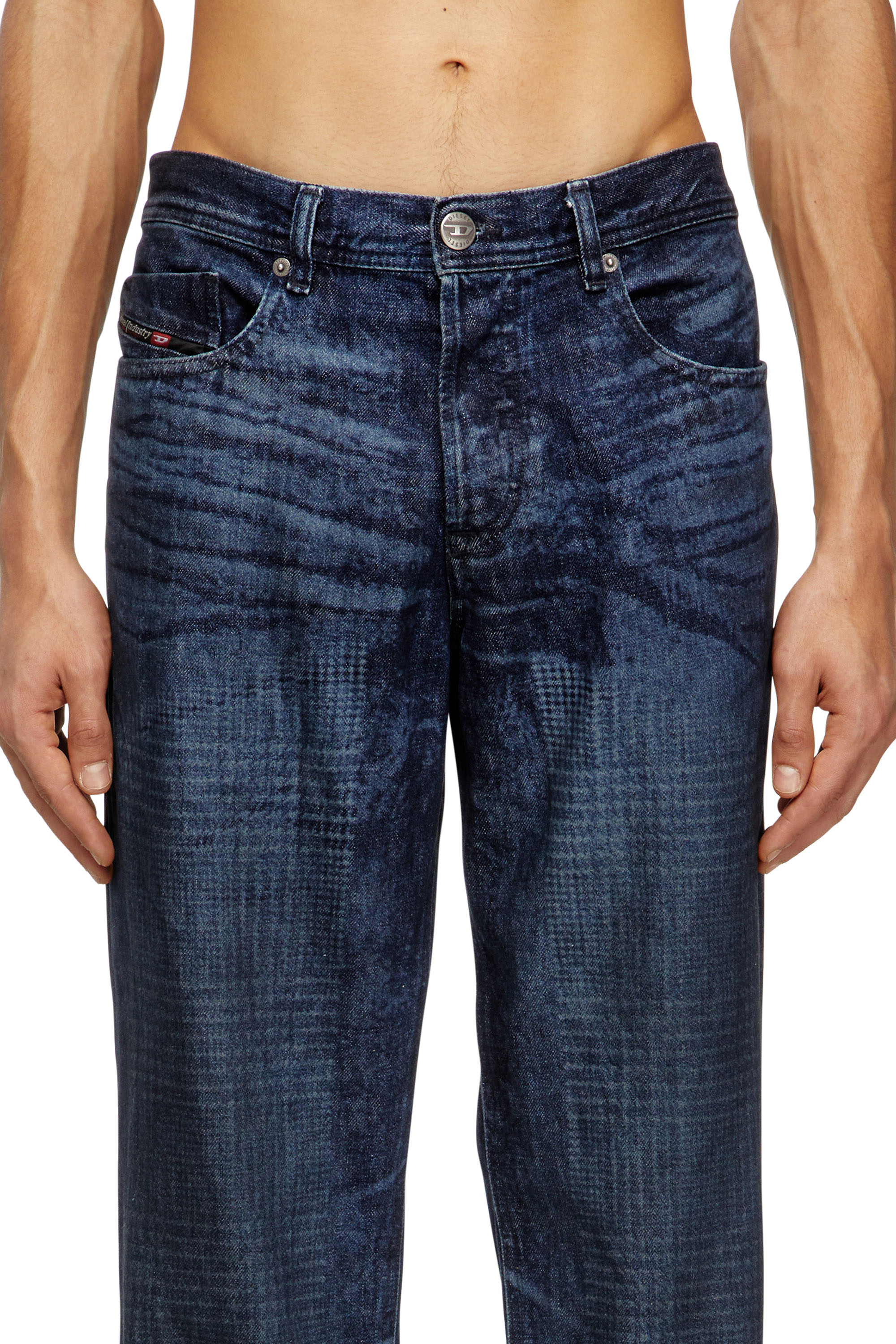 Regular Jeans 2023 D-Finitive 007CV, Dark Blue Diesel - Man's Regular Jeans 2023 D-Finitive 007CV, Dark Blue - 5