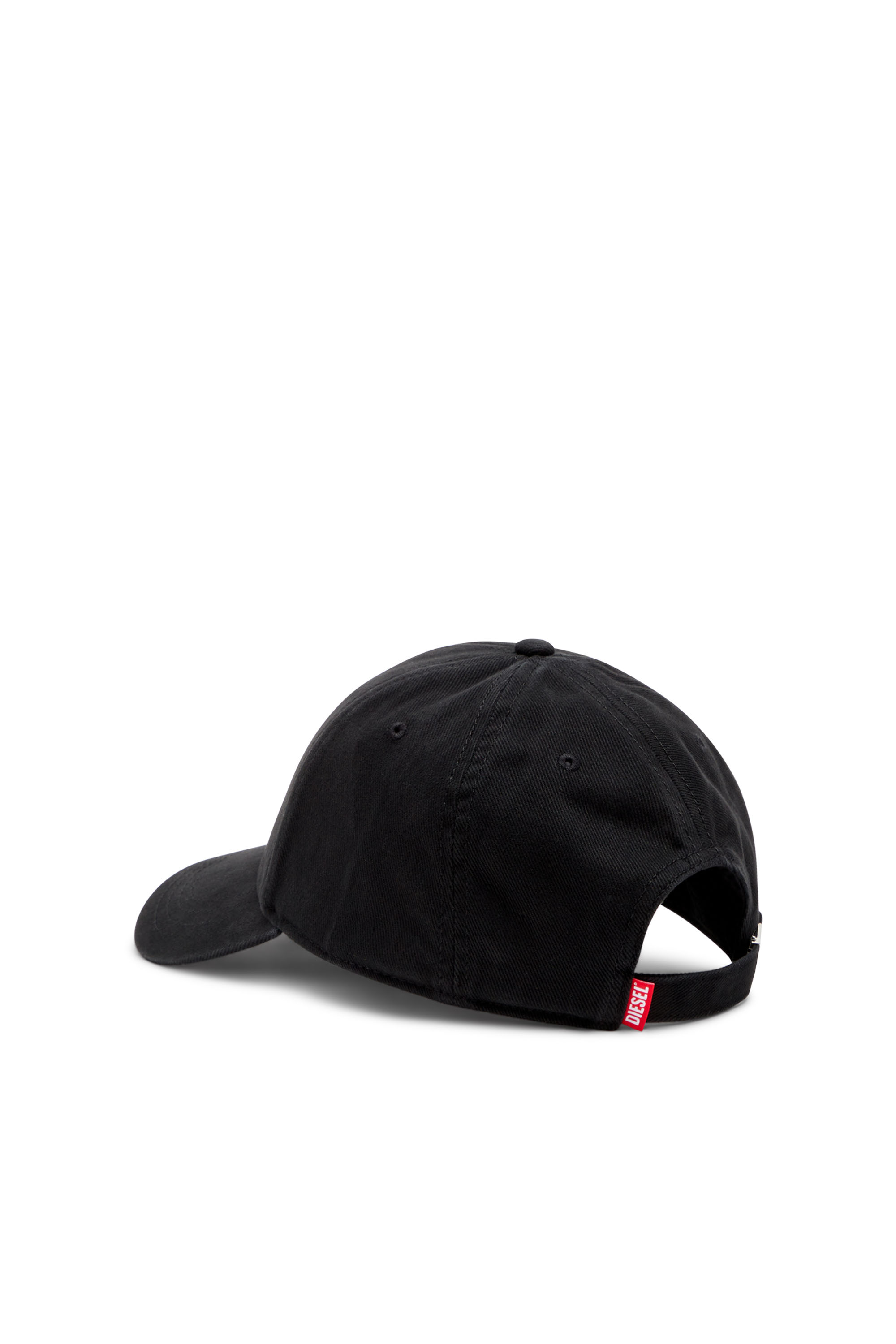 Diesel - CORRY-JACQ-WASH, Man Baseball cap with logo patch in Black - Image 2