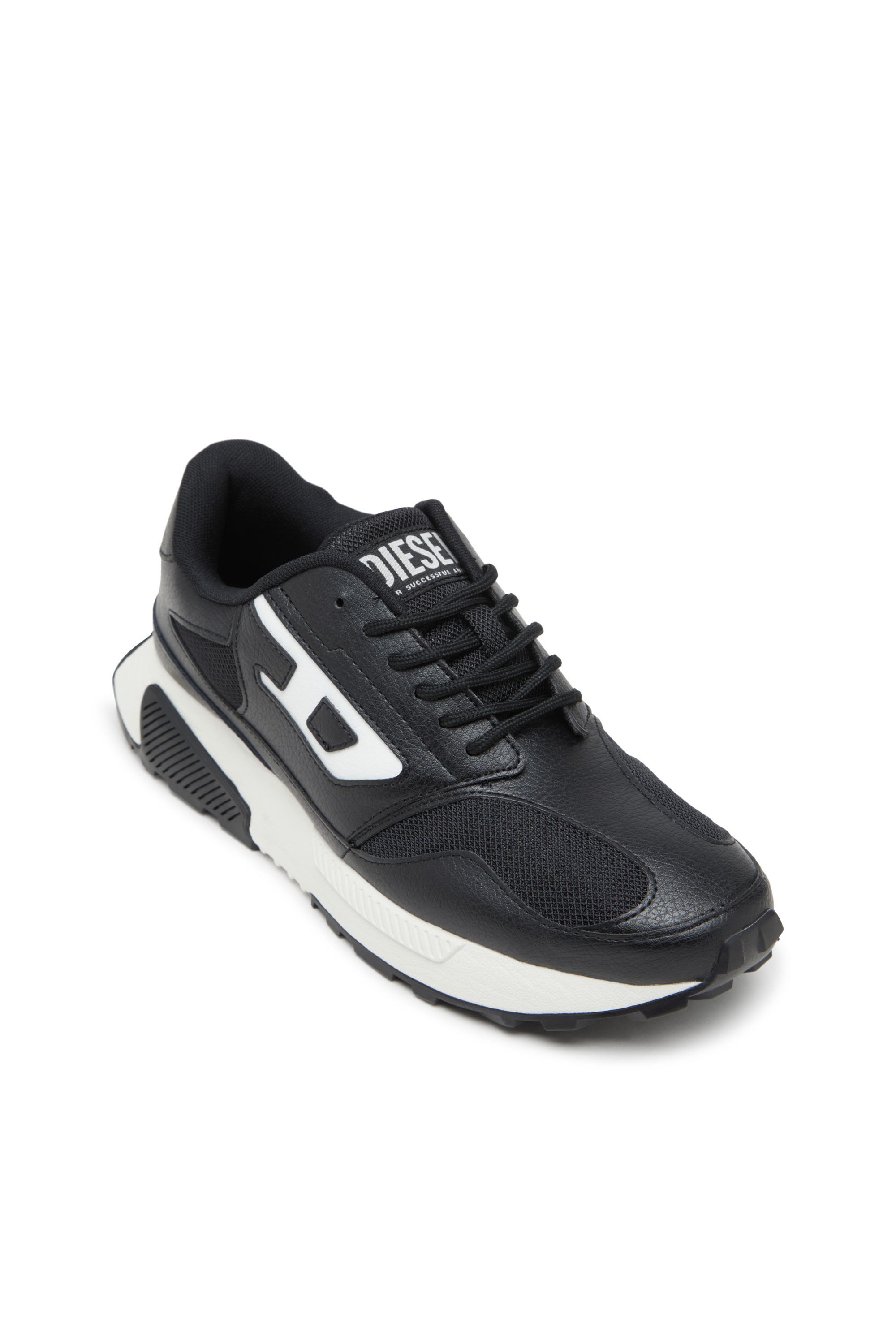 Diesel - S-TAME-D RUNNING, Man's Sneakers in mesh, suede and PU in Black - 6