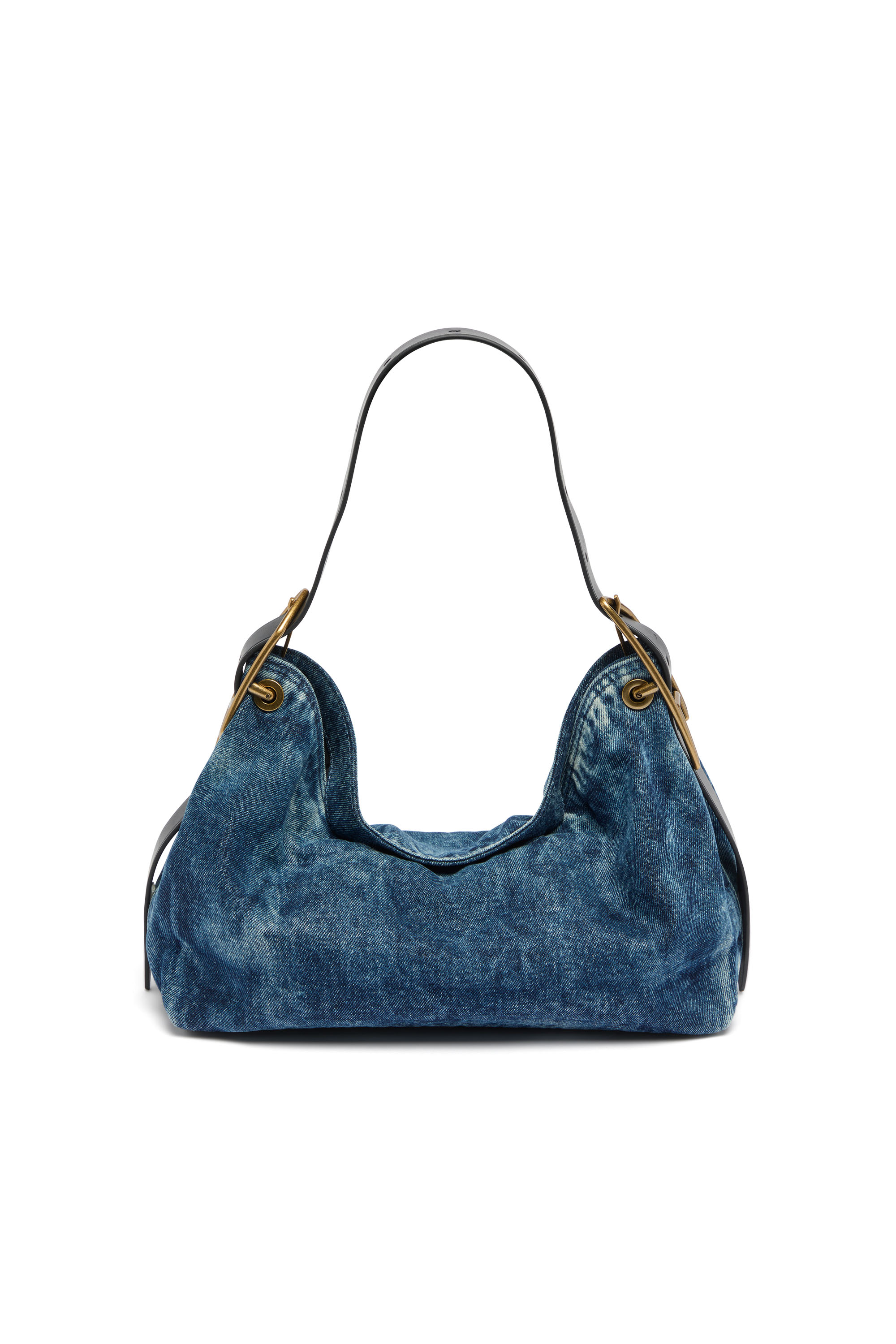 Diesel - D-LINE HOBO S, Woman's D-Line-Denim shoulder bag in Medium blue - 2
