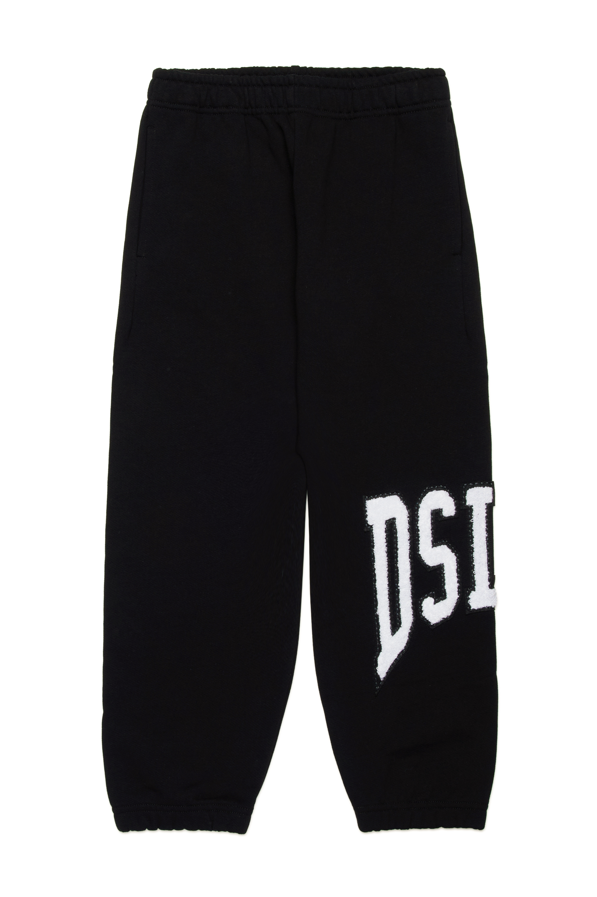 Diesel - PMARCHI, Man's Sweatpants with collegiate-style logo in Black - 1