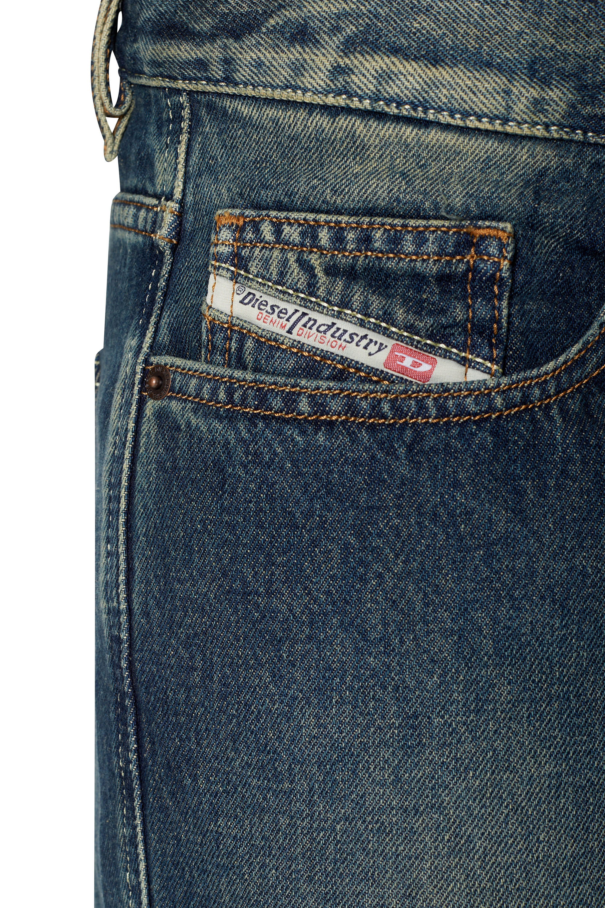 Diesel - 2020 D-Viker 09C04 Straight Jeans, Dark Blue - Image 3