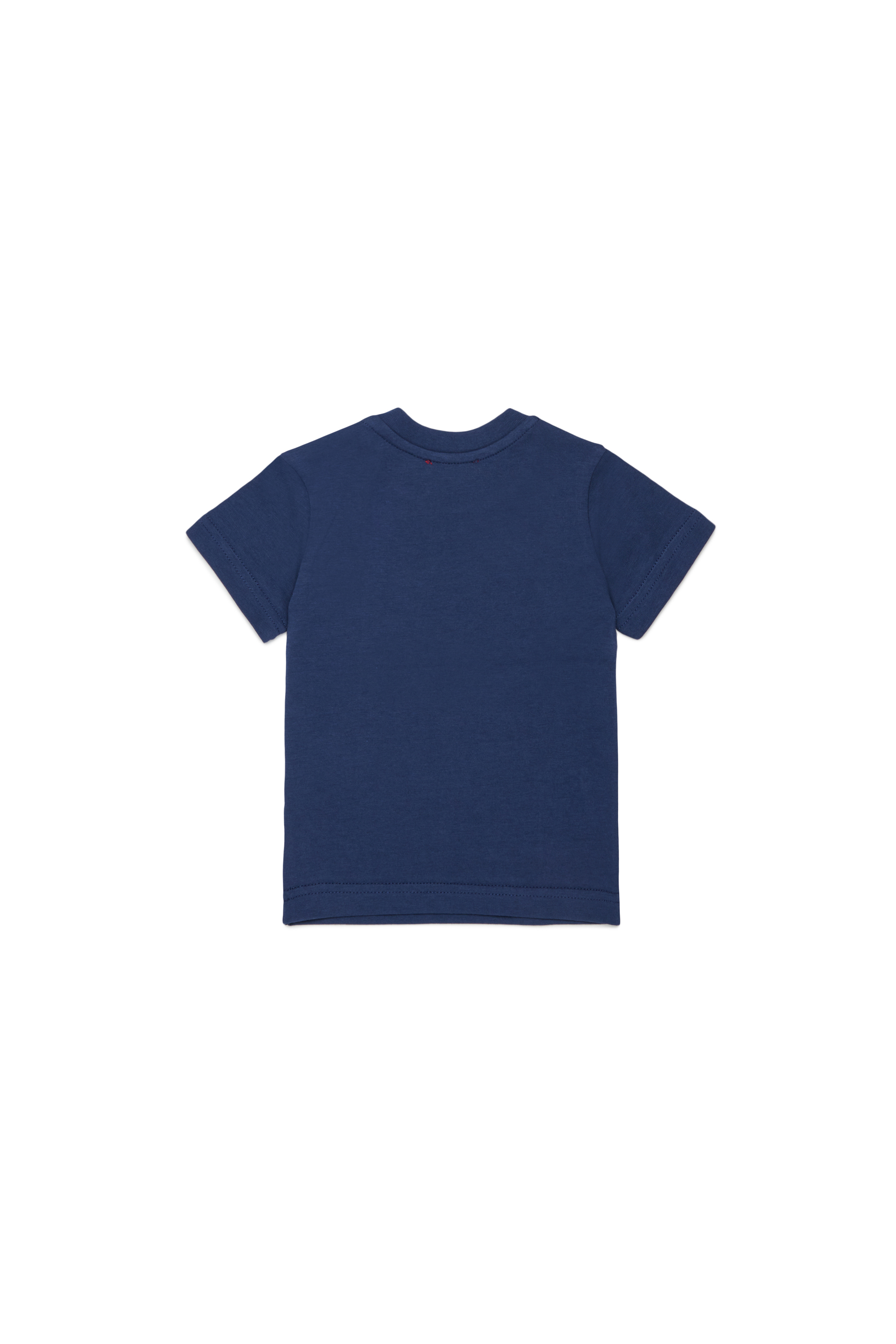 Diesel - TSINB, Man's Cotton T-shirt with slogan print in Dark Blue - 2