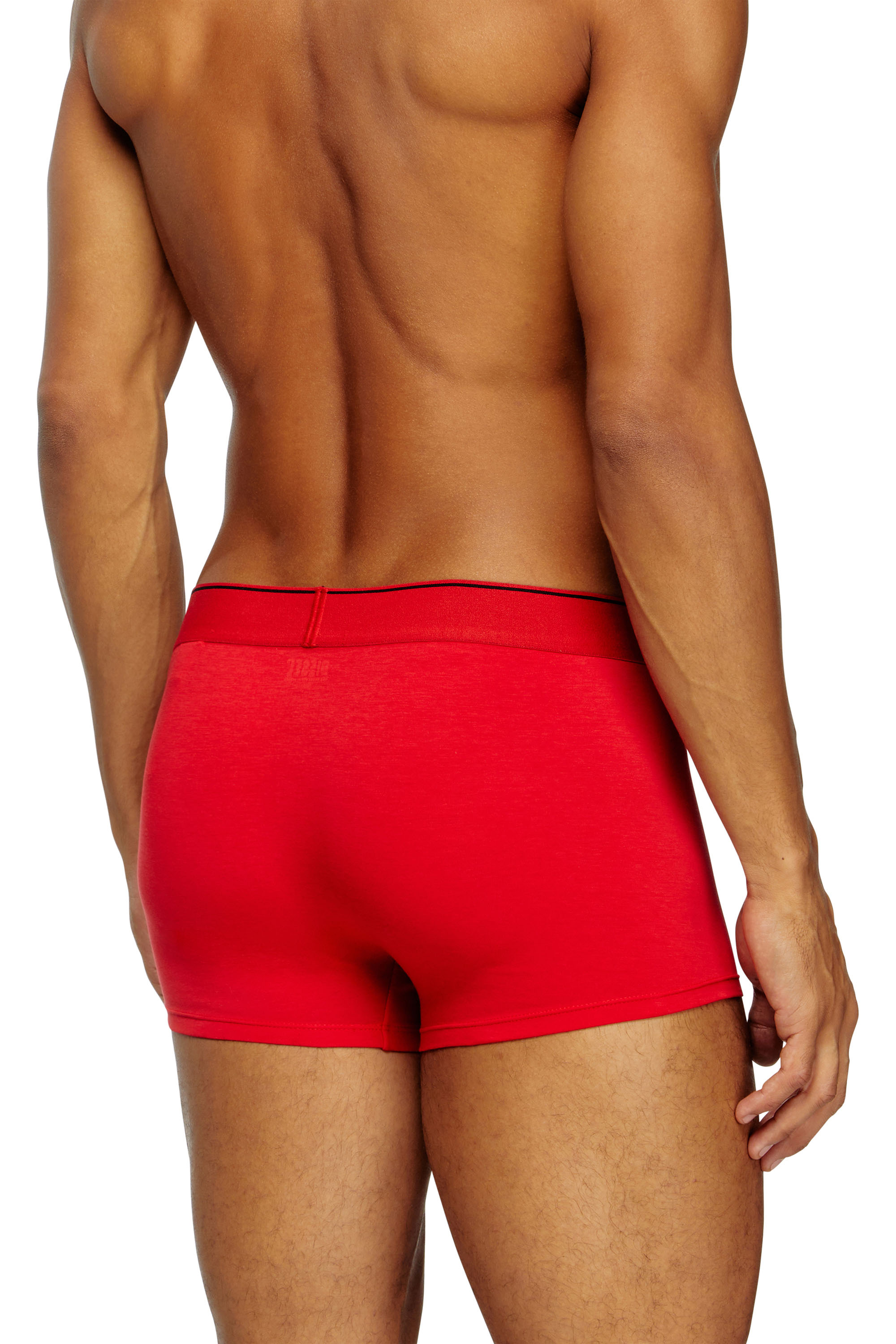 Diesel - UMBX-DAMIENTHREEPACK, Man's Three-pack of plain boxer in Red/Black - 4