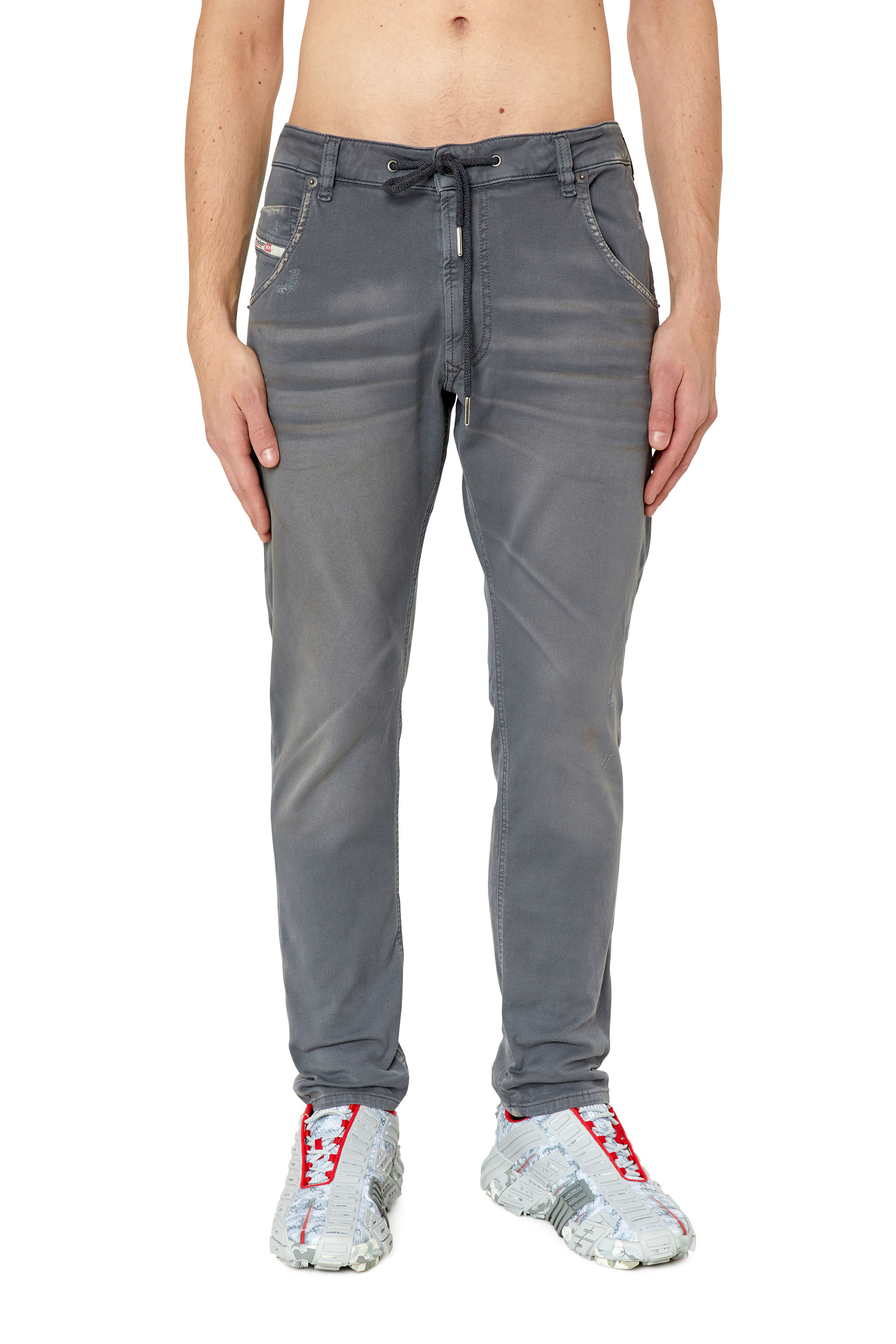 Diesel - Krooley JoggJeans® 09E98 Tapered, Light Grey - Image 1