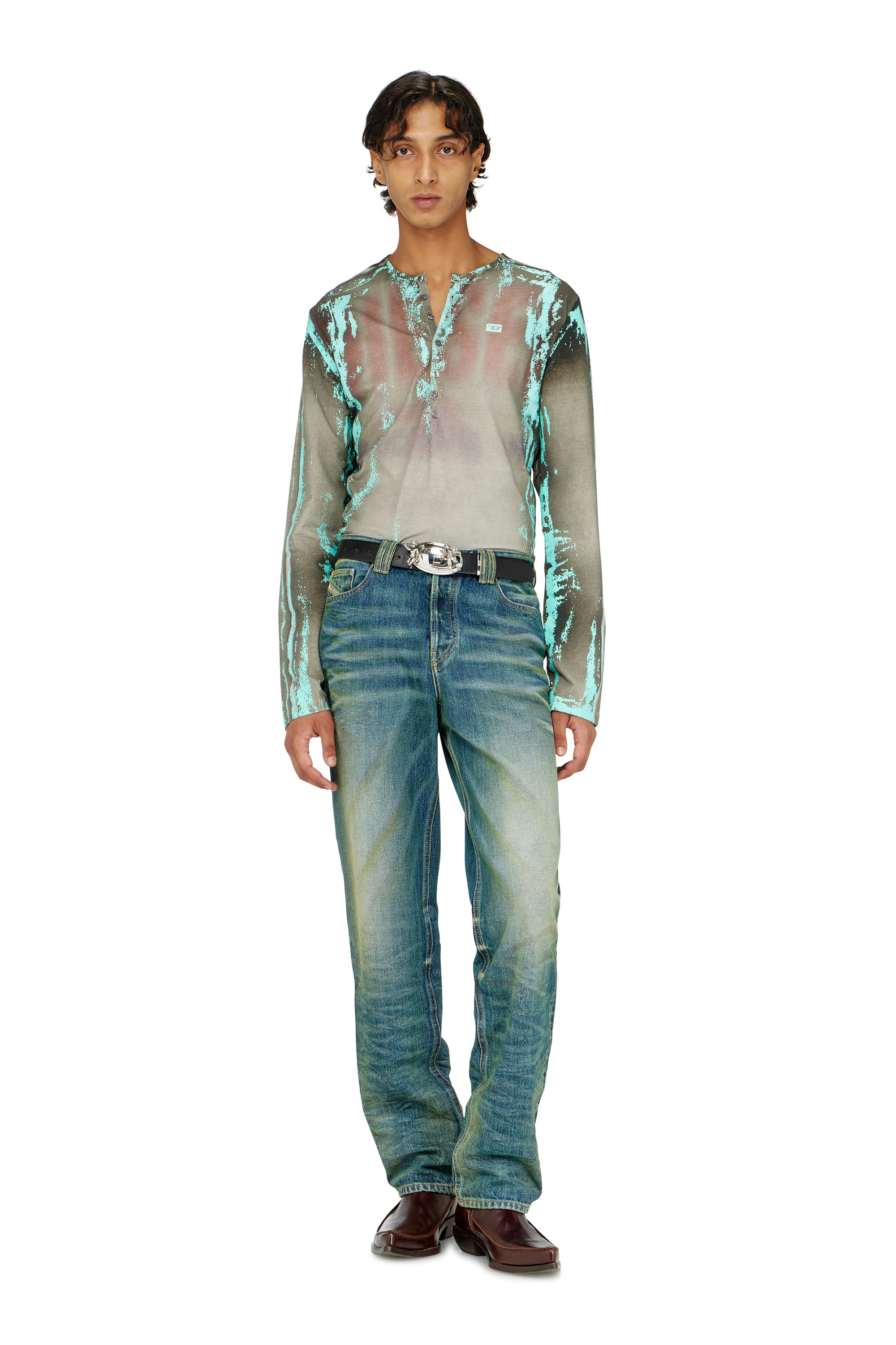 Diesel - Man's Regular Jeans 1991 D-Voeed 007FV, Medium blue - 2