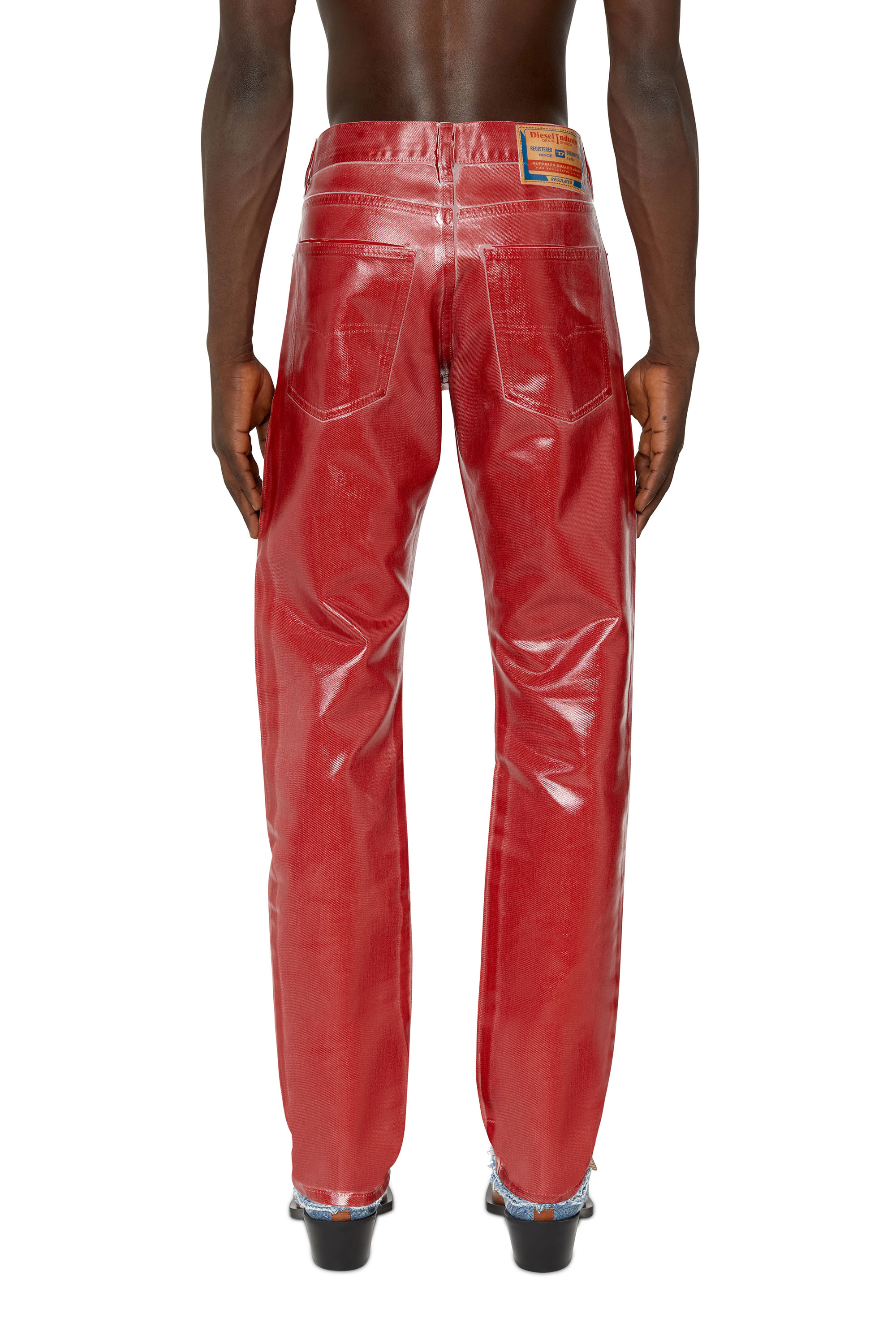 Diesel - 1995 D-Sark 09E50 Straight Jeans, Red - Image 3