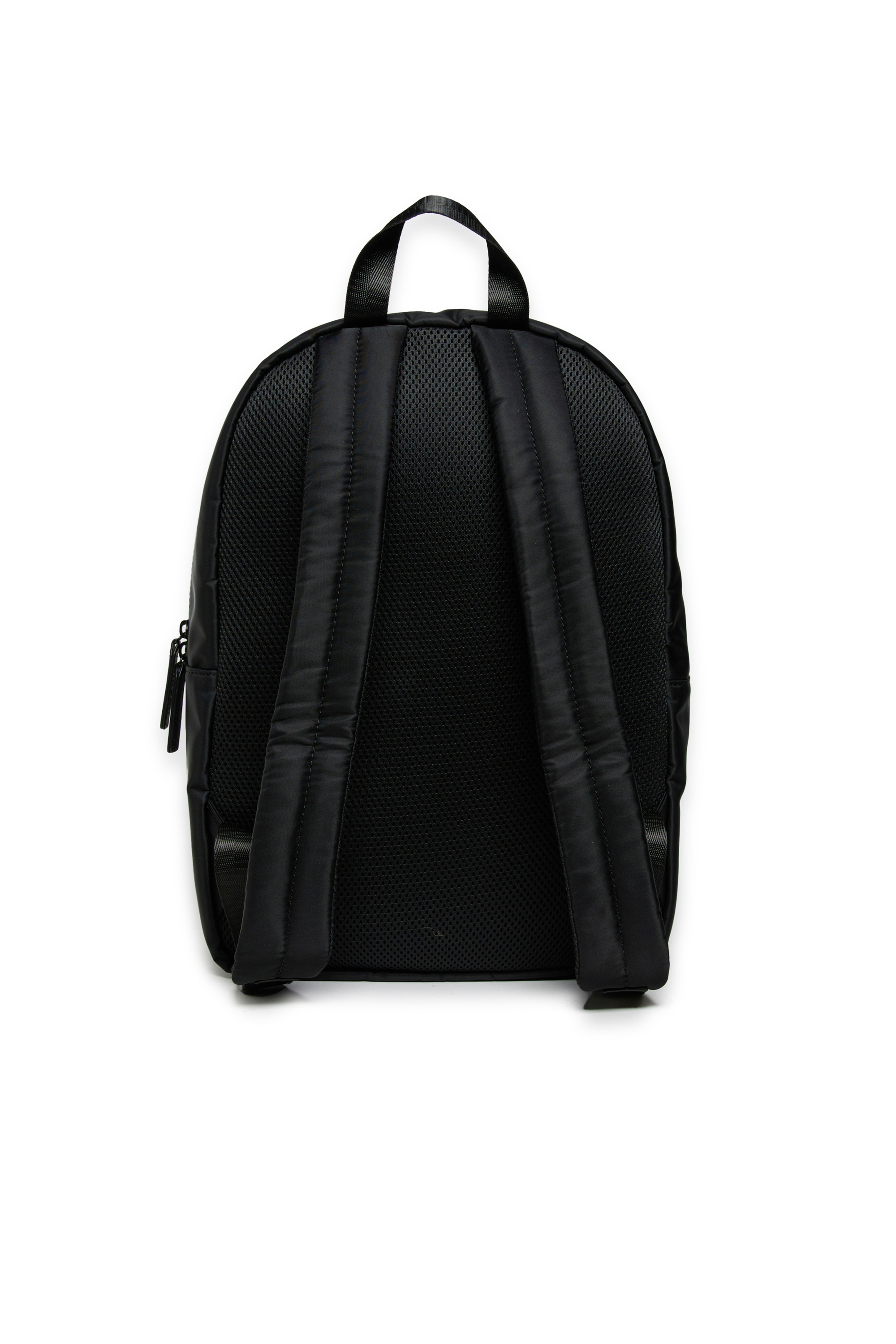 Diesel - WISDEL, Man's WISDEL-Nylon backpack with logo print in Black - 2