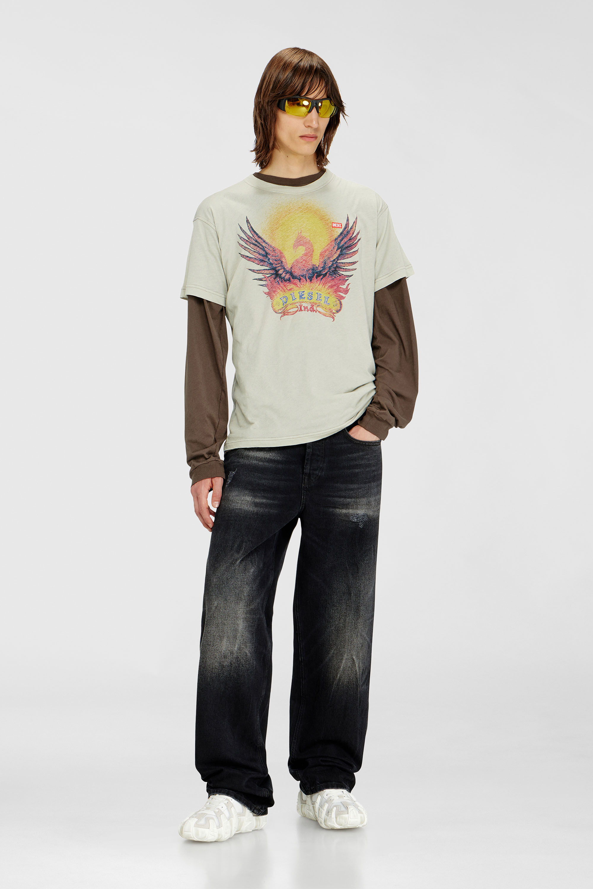 Diesel - Man's Relaxed Jeans 2001 D-Macro 0BEBB, Black - 1