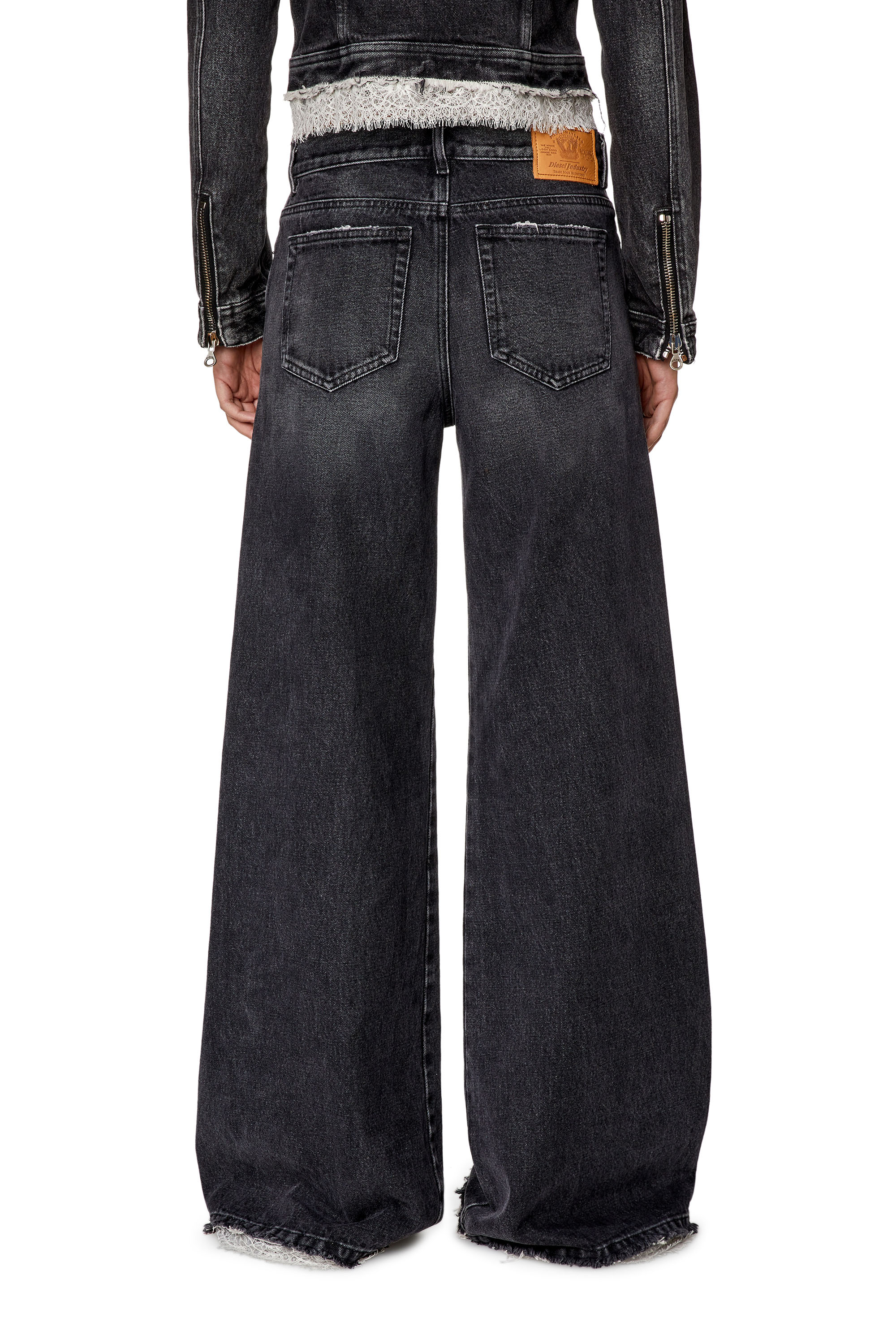Diesel - Bootcut and Flare Jeans 1978 D-Akemi 007S2, Black/Dark grey - Image 2