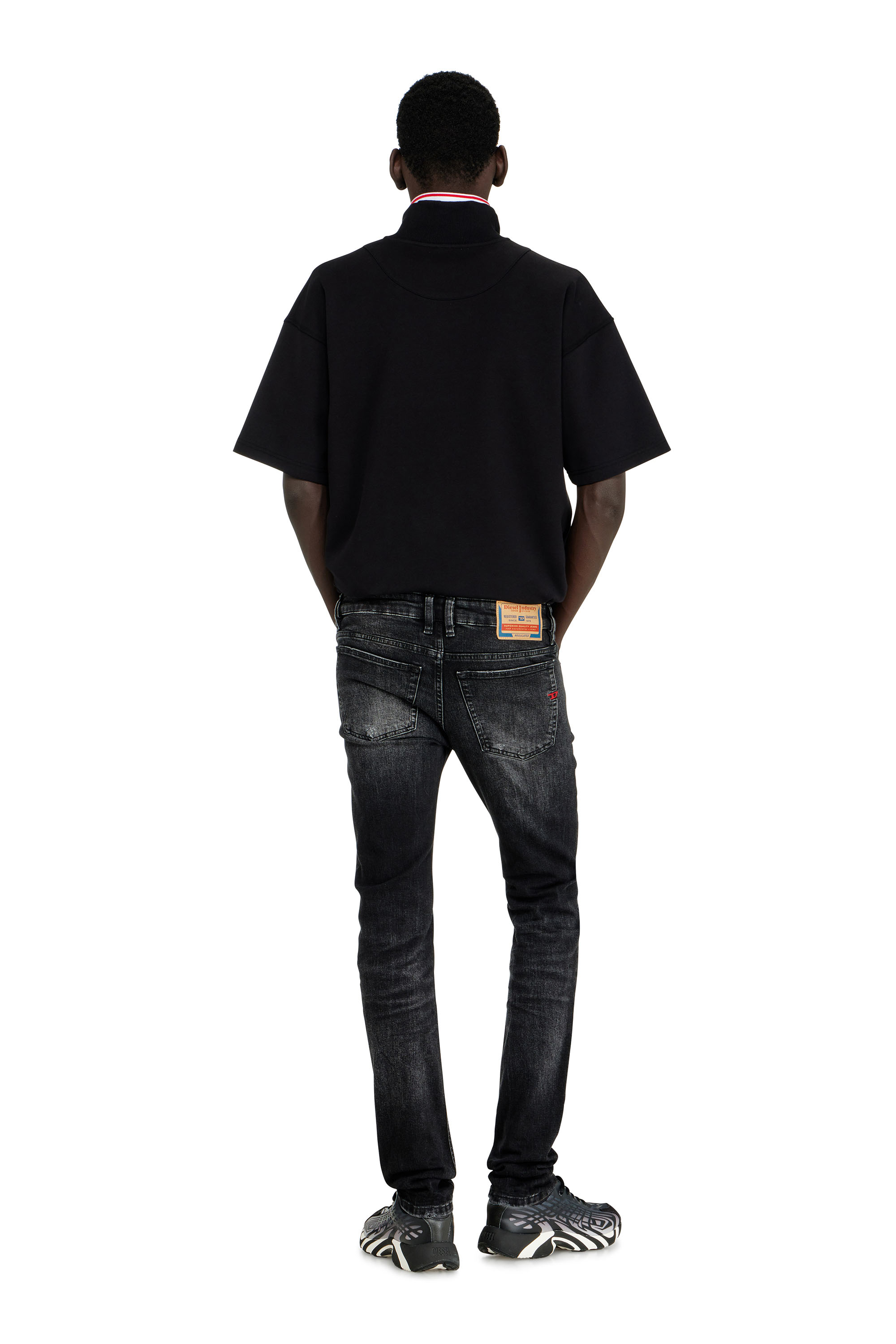 Diesel - Man's Skinny Jeans 1979 Sleenker 0DBDP, Black/Dark grey - 4