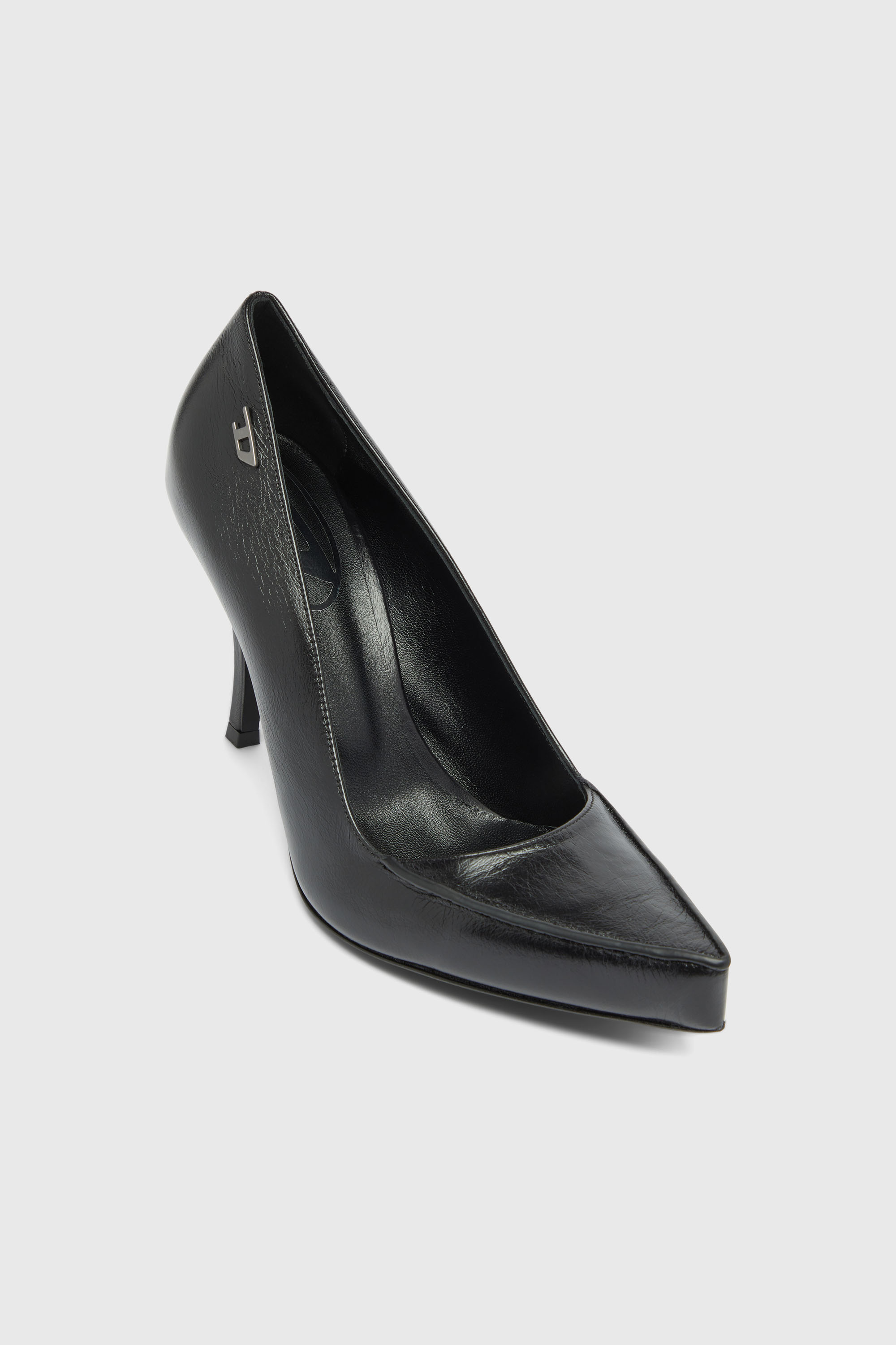 Diesel - D-LUCETTE-90-PUMP D, Woman's D-Lucette-Pumps in leather in Black - 6