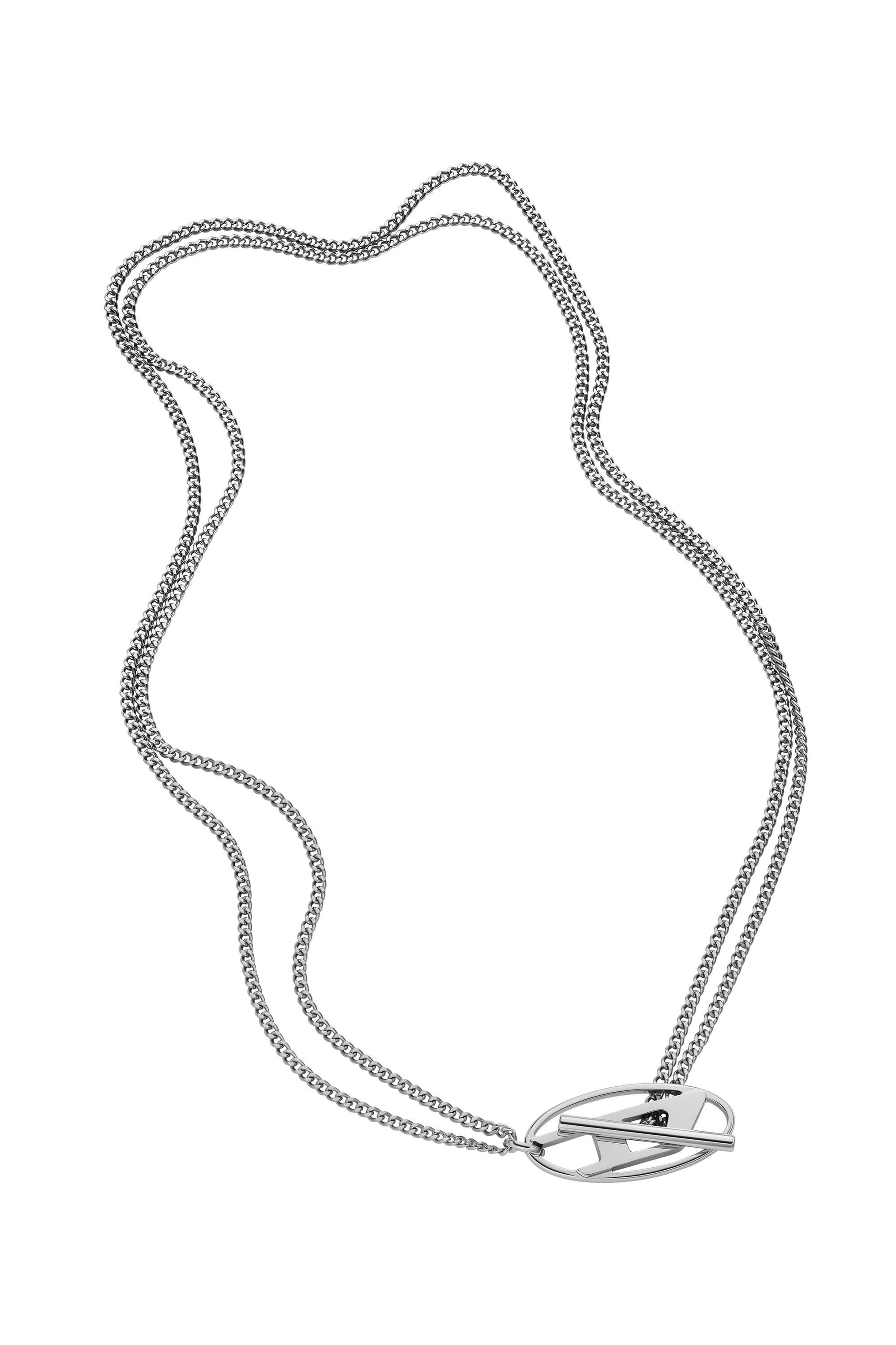 Diesel - DX1534040, Unisex's Stainless Steel Chain Necklace in Silver - 2