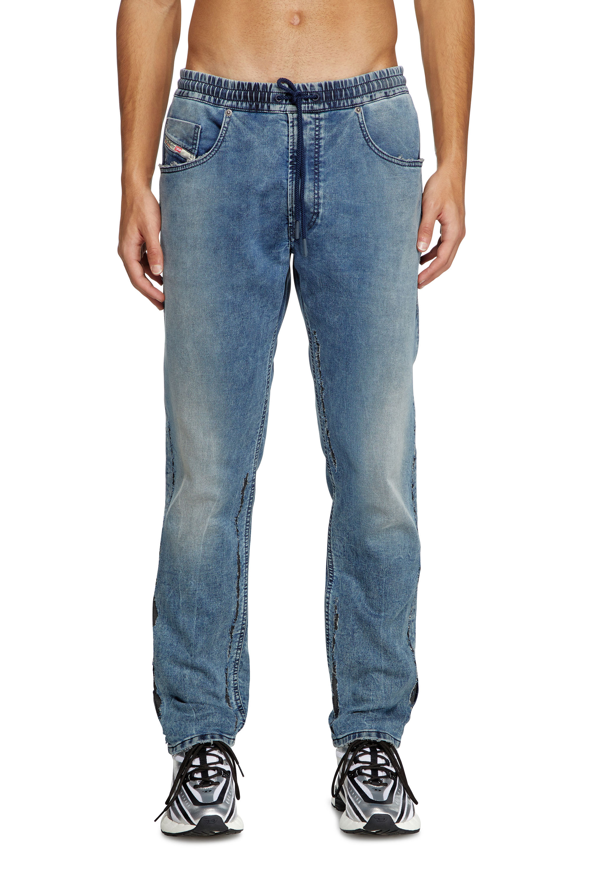 Diesel - Man's Regular 2030 D-Krooley Joggjeans® 09K64, Medium blue - 3