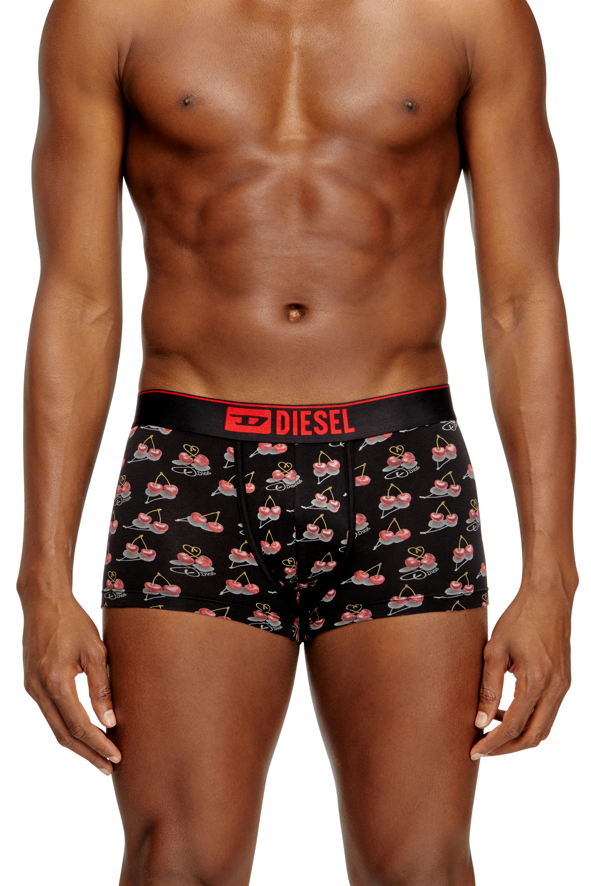DAMIEN-GFT-3PACK, Black/Red Diesel - DAMIEN-GFT-3PACK, Man's 3-pack of cherry-heart boxer shorts in Black/Red - 2