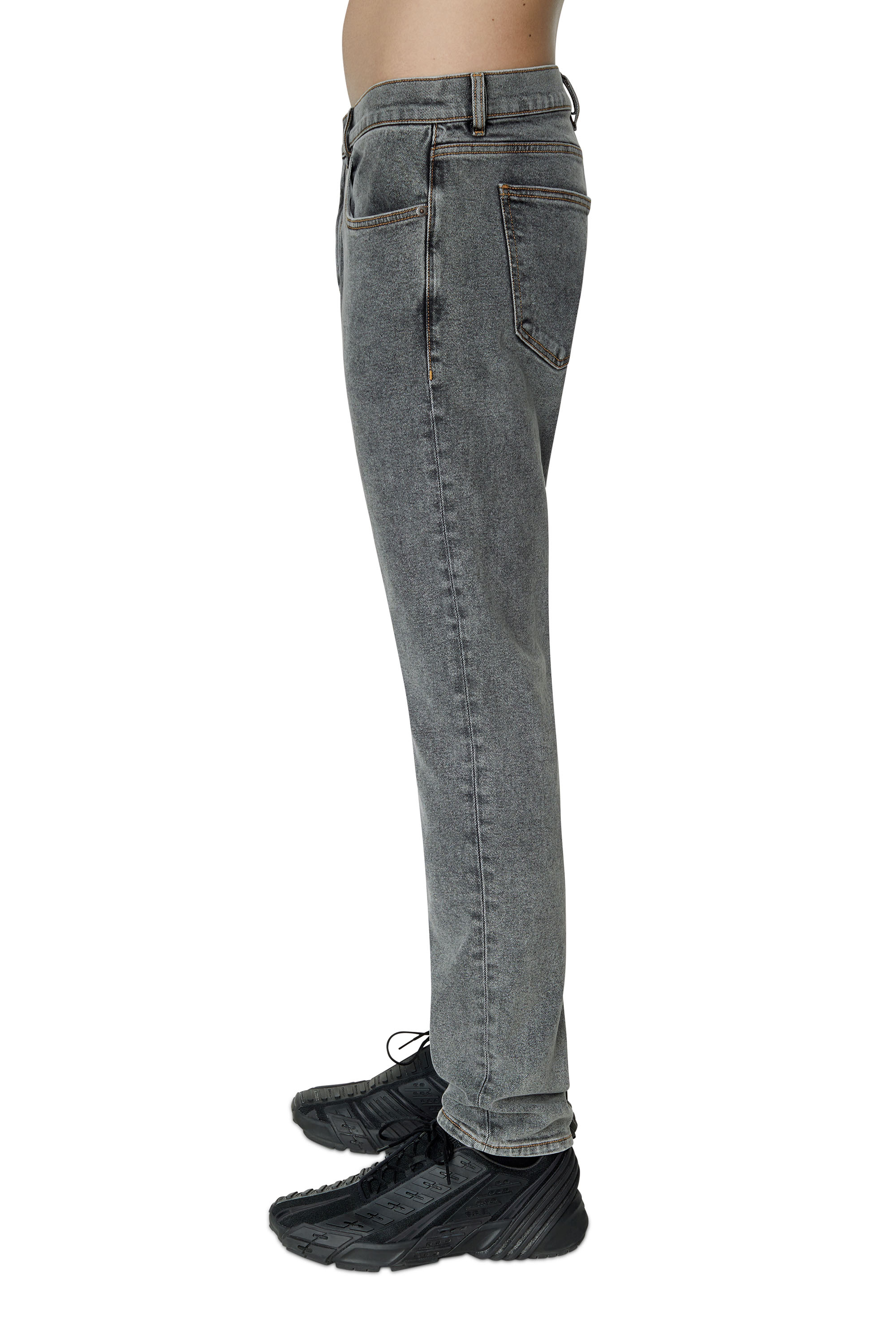 Diesel - 2019 D-Strukt 09D78 Slim Jeans, Black/Dark grey - Image 5