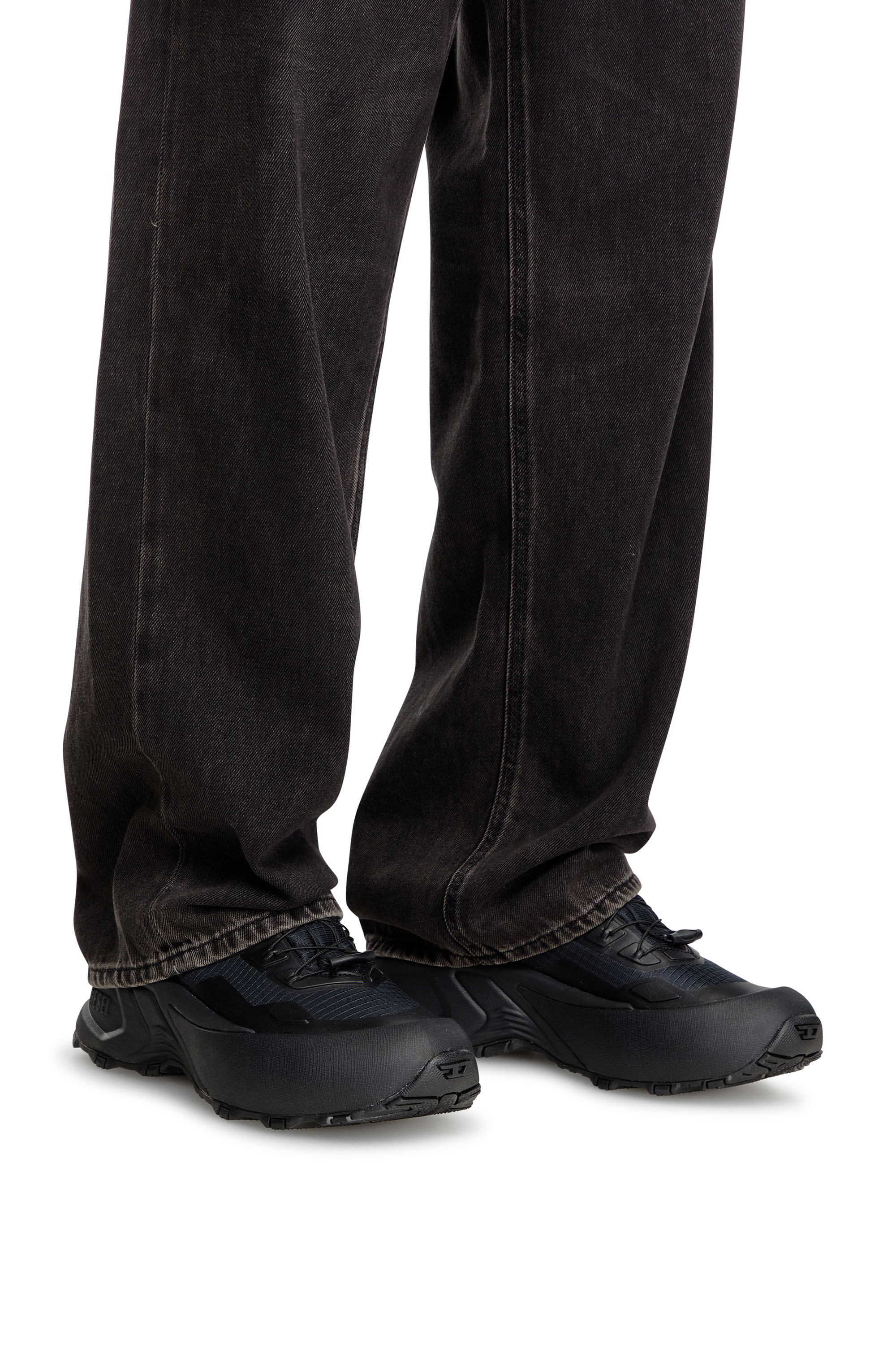D-CAGE RUNNER, Black Diesel - D-CAGE RUNNER, Man's D-Cage Runner-Sneakers in TPU-trimmed ripstop in Black - 7
