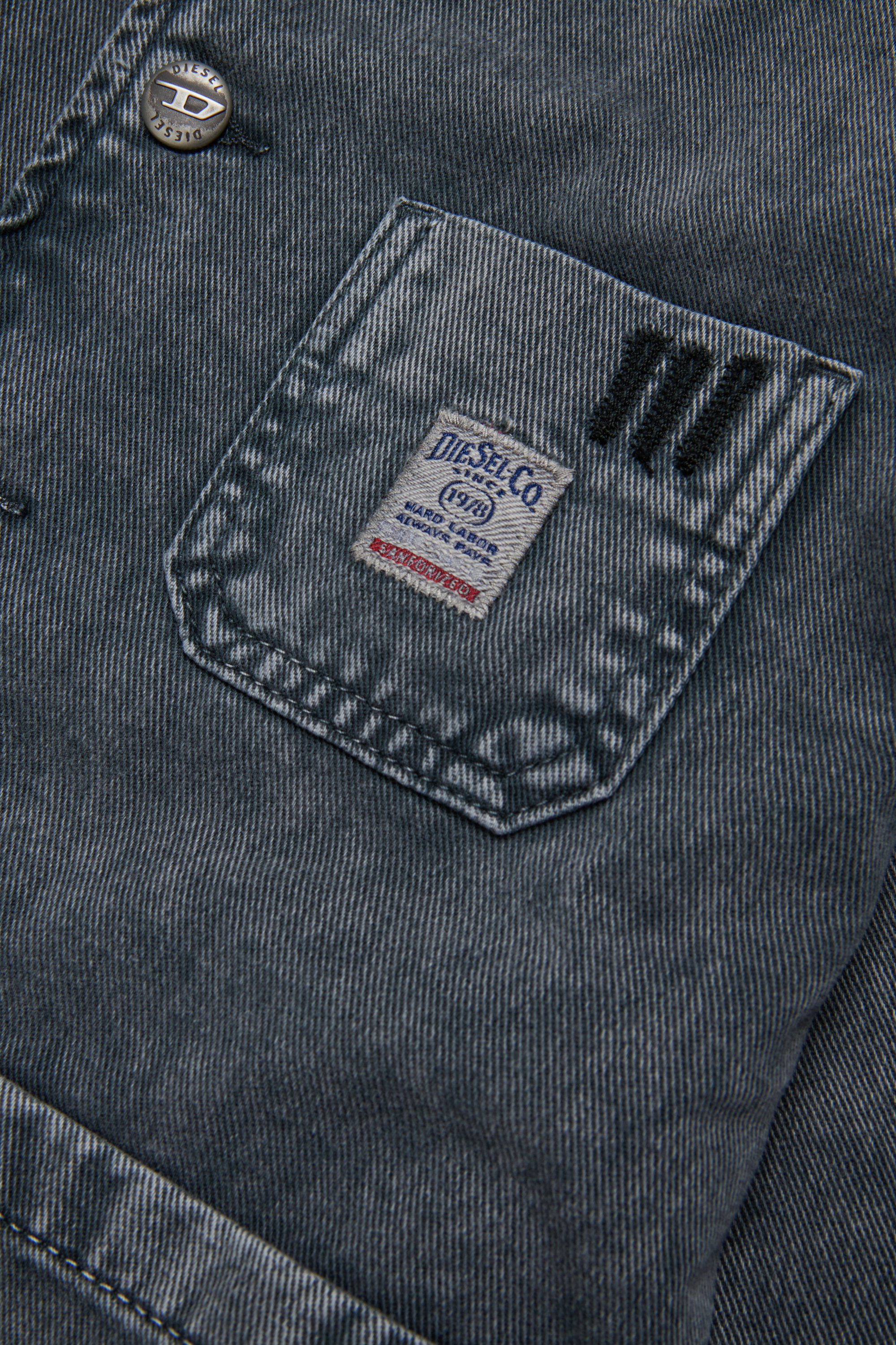 Diesel - JSTACK, Man's Workwear-style shirt jacket in Dark grey - 4