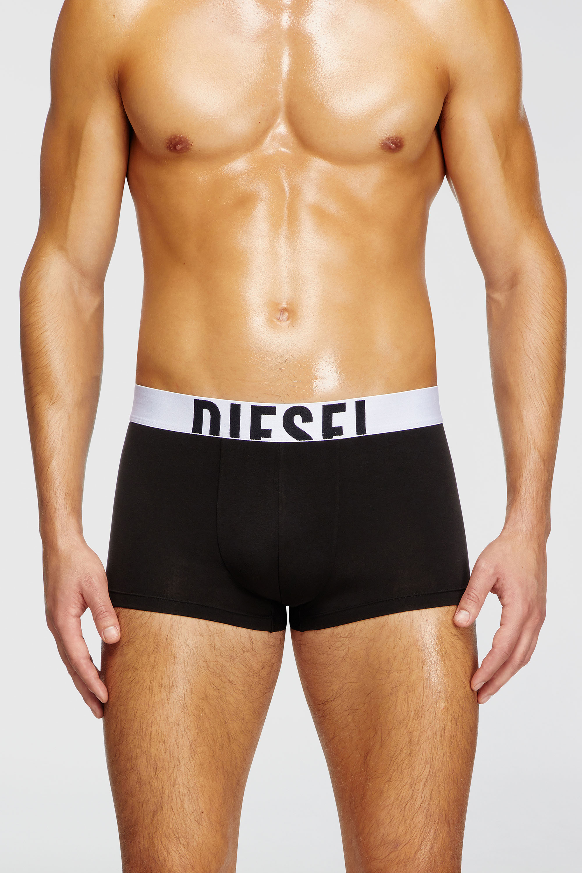 Diesel - DAMIEN-D-POP-3PACK-40, Man's Three-pack boxer briefs in stretch cotton in Black - 3