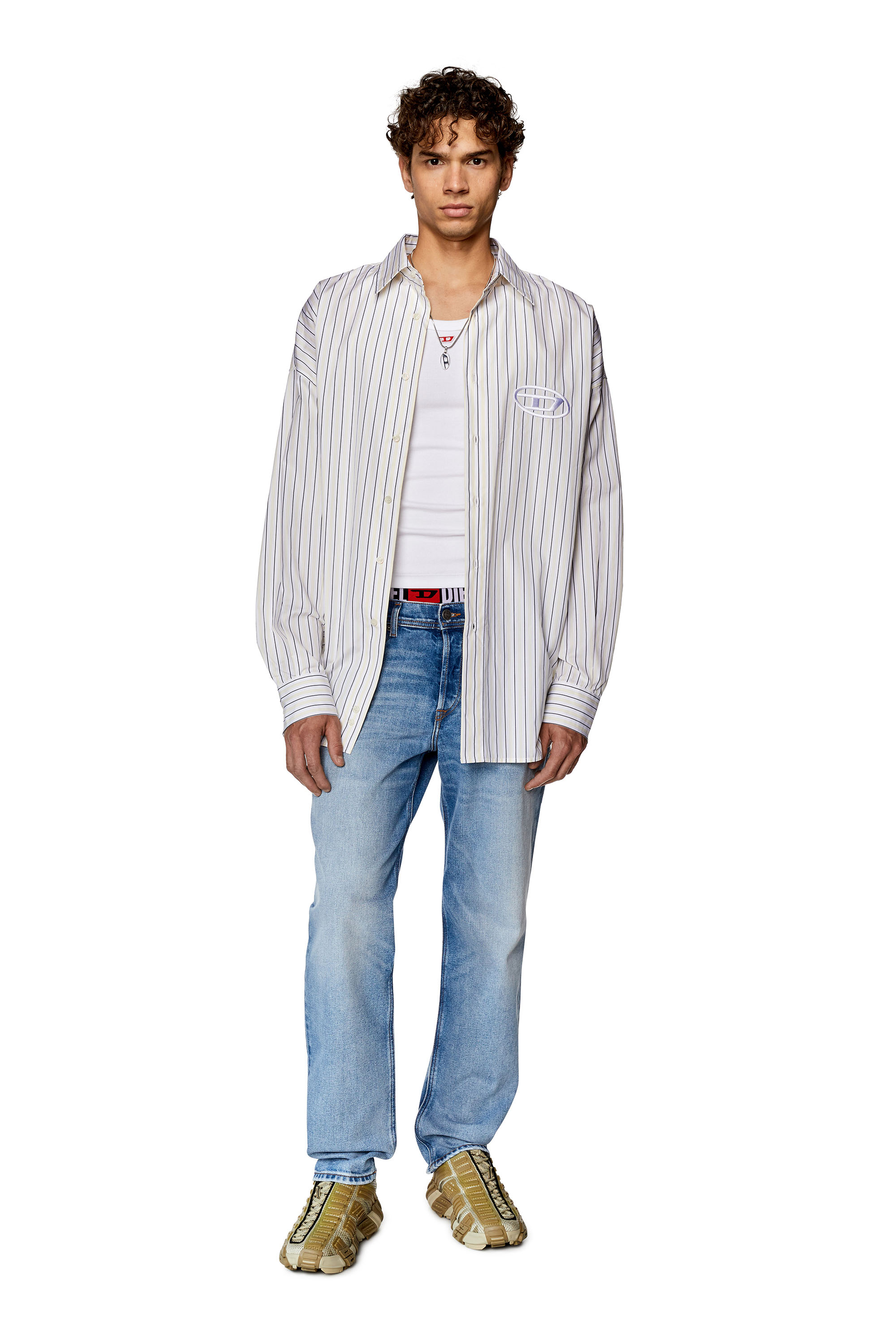 Diesel - Tapered Jeans 2023 D-Finitive 09G24, Light Blue - Image 4