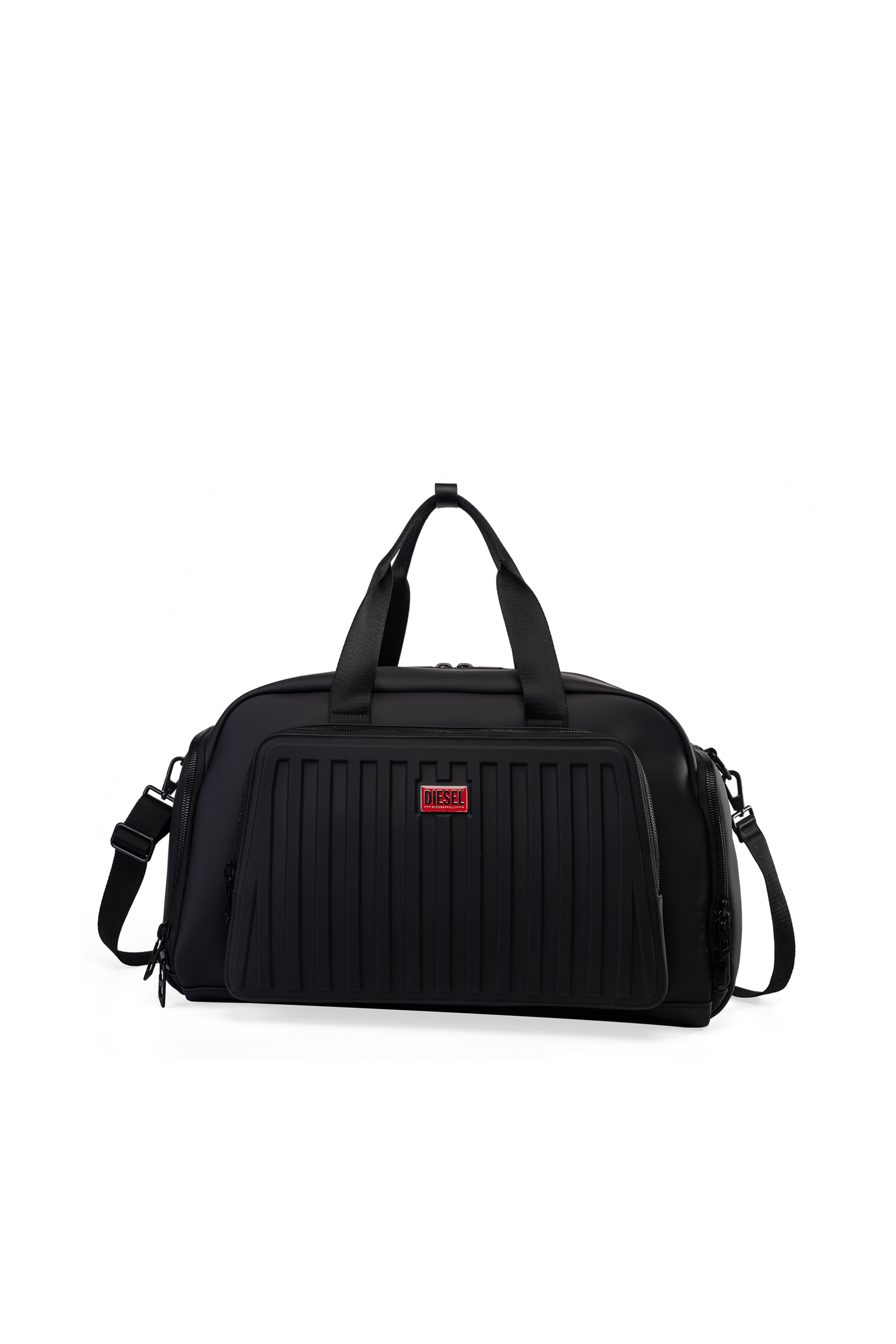 Diesel - DIESEL ALUMINUM DUFFLE- DSB004, Unisex's Pratical business duffle bag in Black - 1