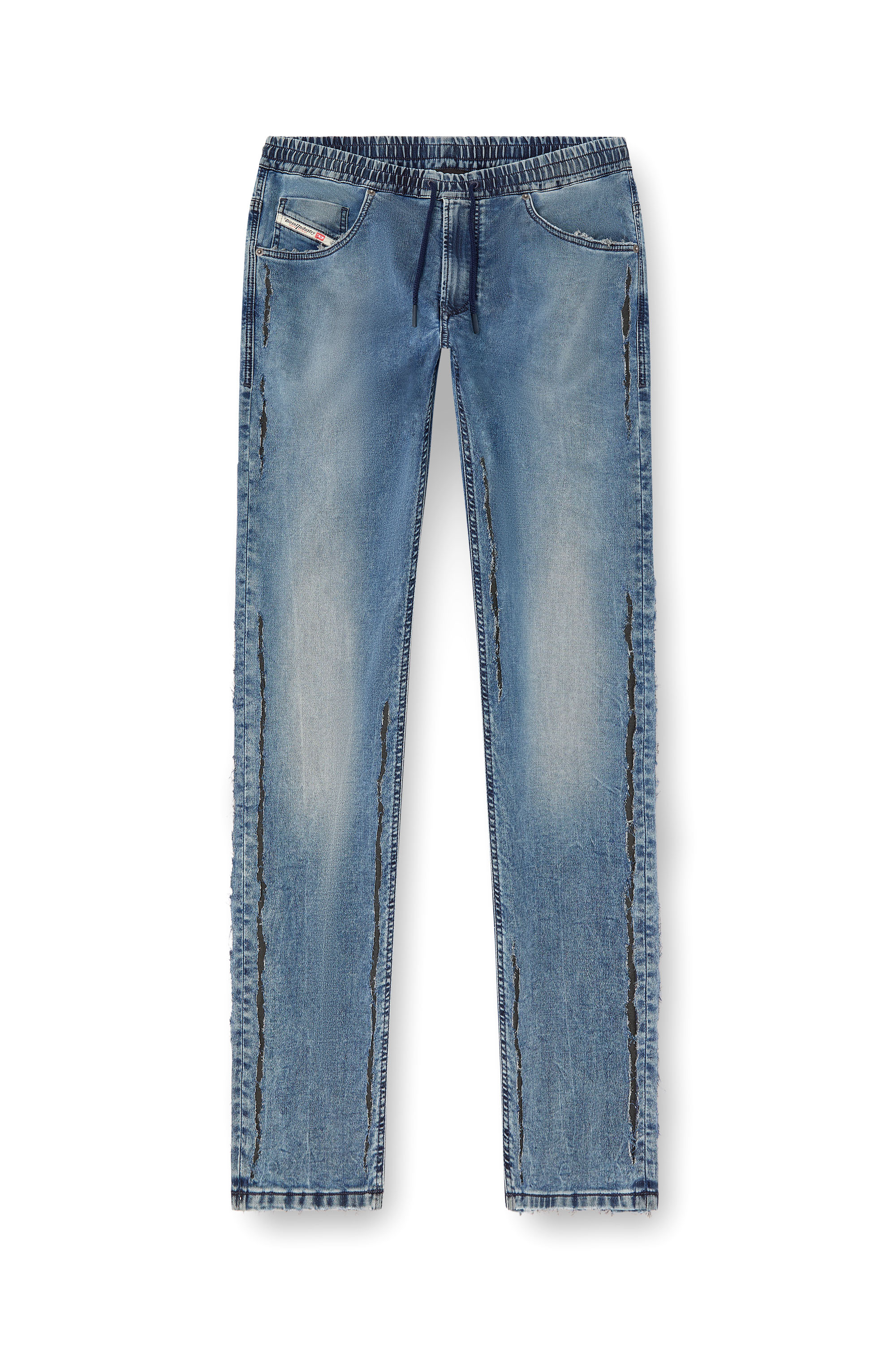 Diesel - Man's Regular 2030 D-Krooley Joggjeans® 09K64, Medium blue - 2