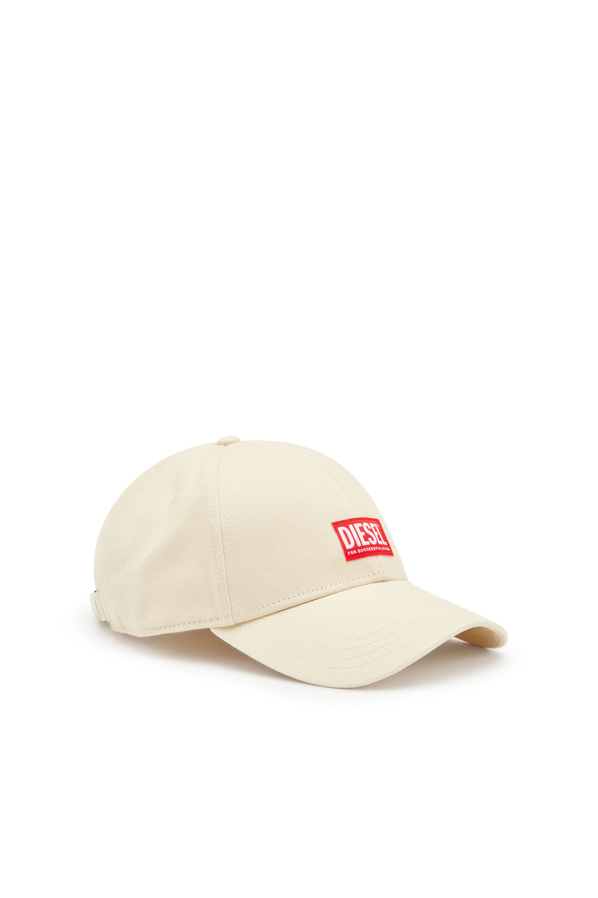 Diesel - CORRY-JACQ-WASH, Man Baseball cap with logo patch in White - Image 1