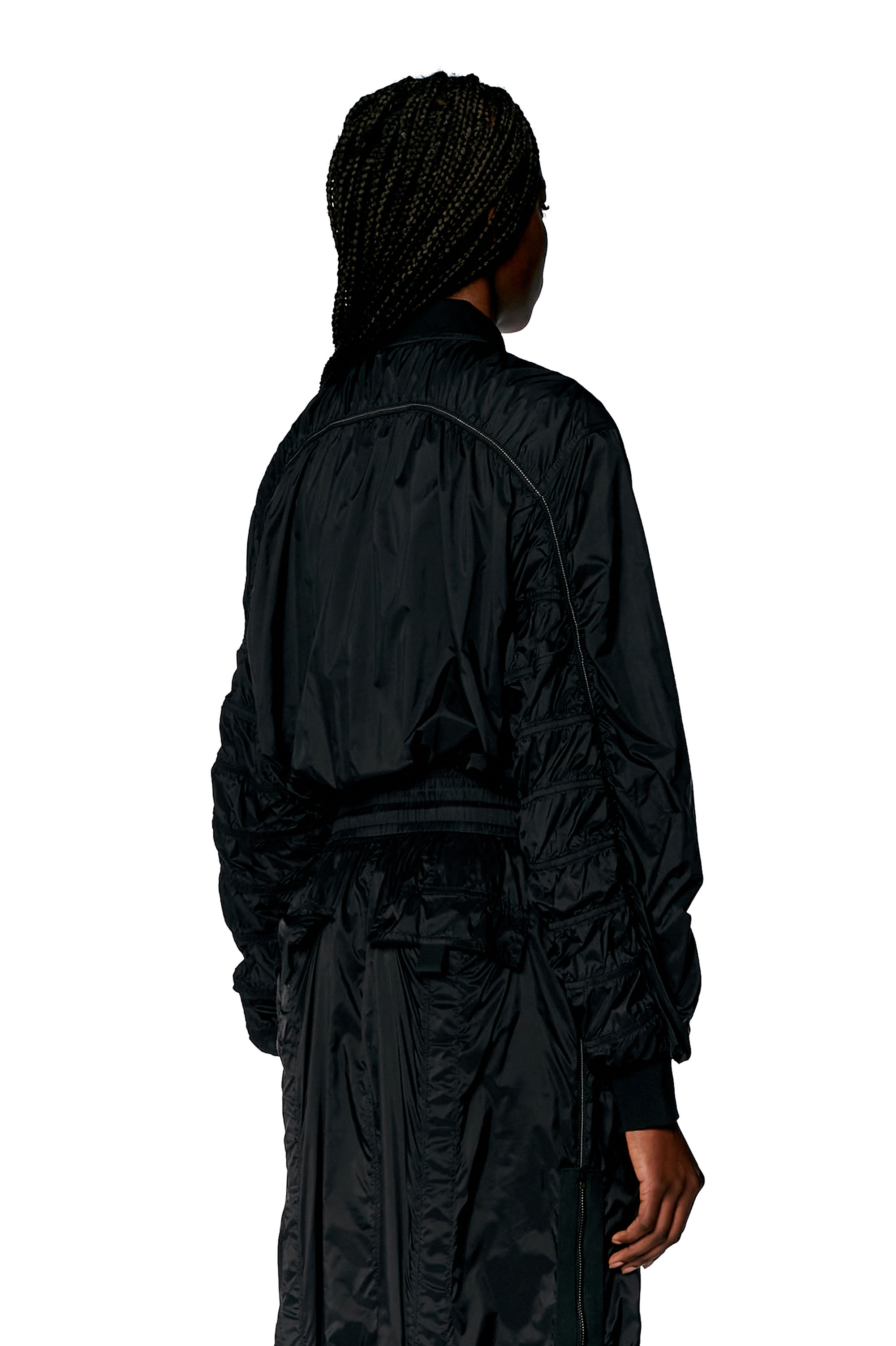 Diesel - G-NOAK, Woman Bomber jacket in light nylon in Black - Image 4