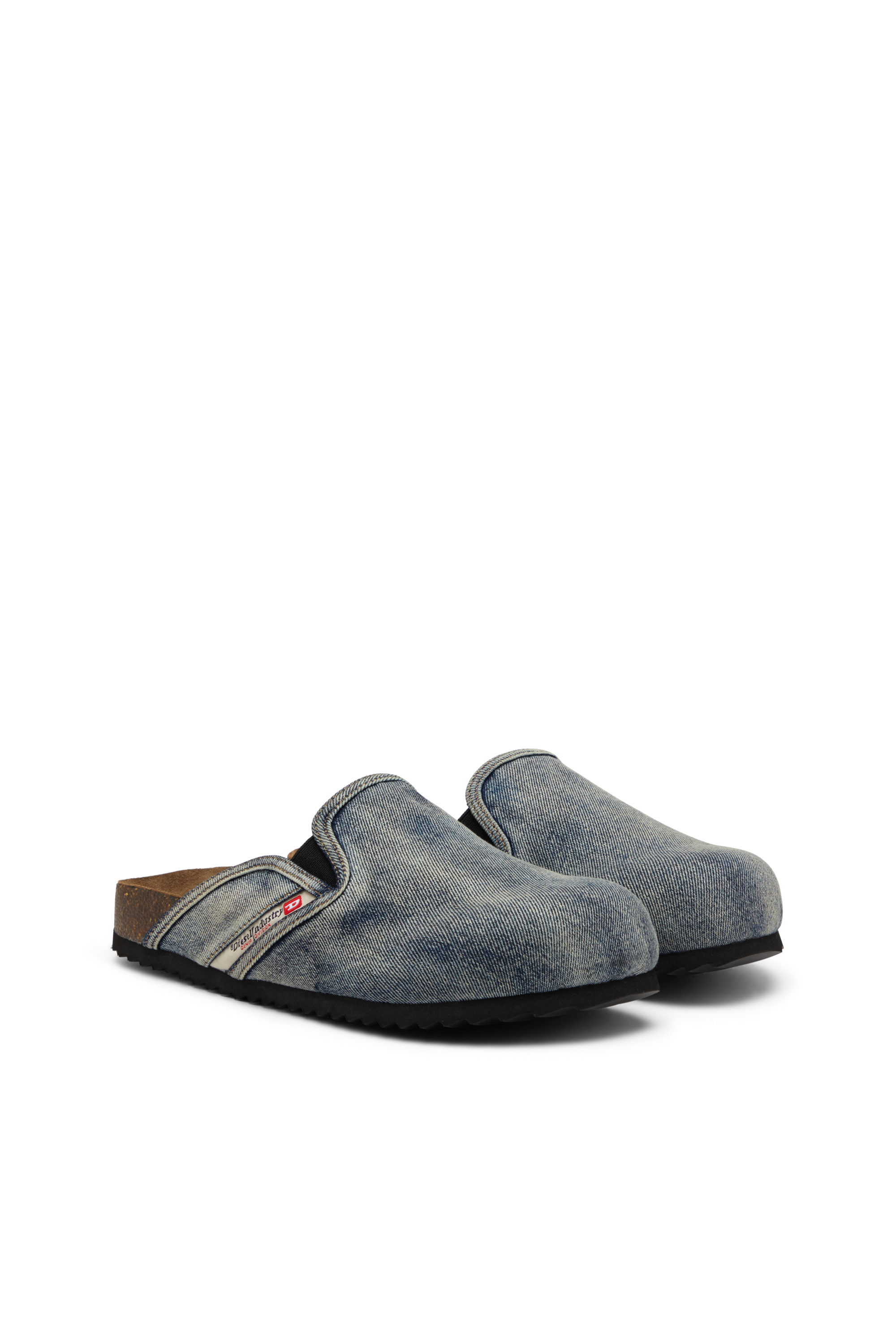 Diesel - D-WOODSTOCK SLIP-ON, Man's Denim mules in Dark Blue - 2