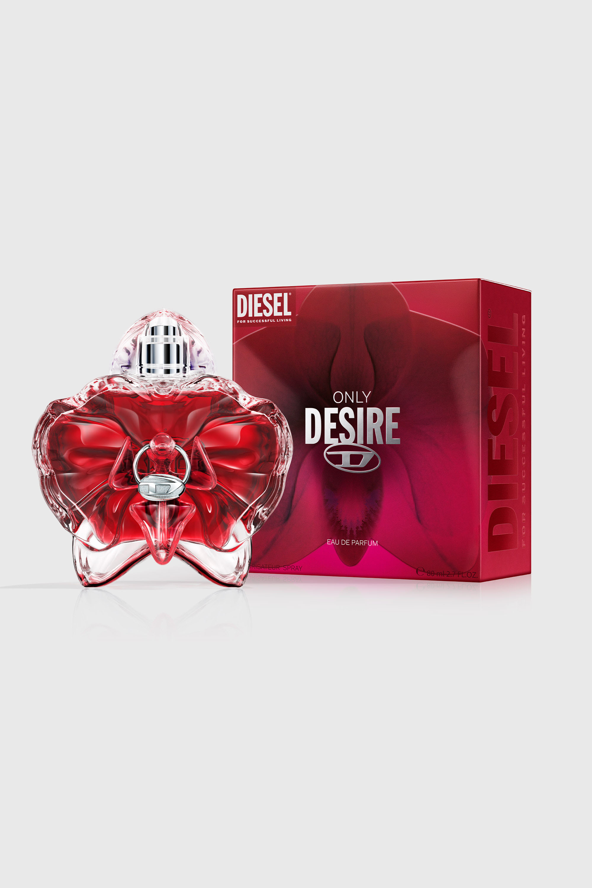 Diesel - DIESEL ONLY DESIRE EDP 80ML LF794400, Woman's Only Desire 80ml, Eau De Parfum in Red - 2